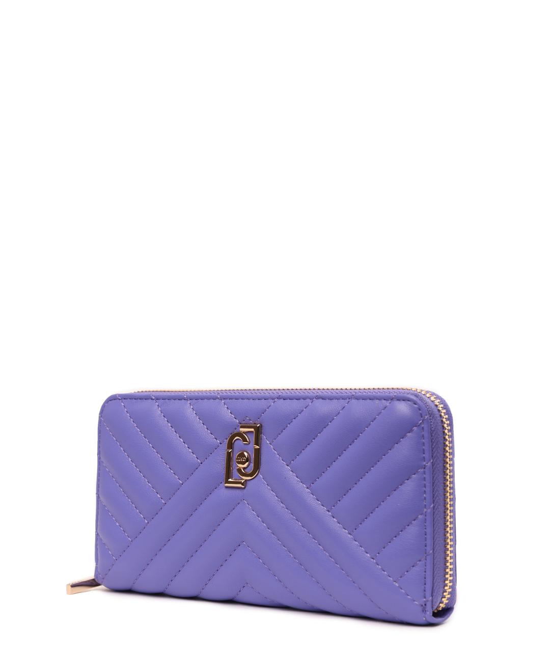 LIU JO Фиолетовый полиуретановый кошелек, фото 4