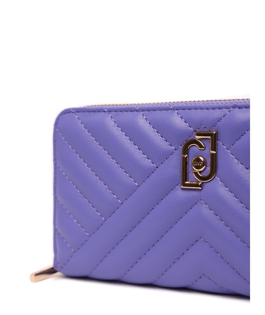 LIU JO Фиолетовый полиуретановый кошелек, фото 5