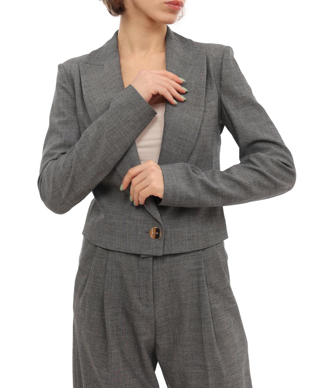 LIU JO Серый жакет/пиджак, фото 5