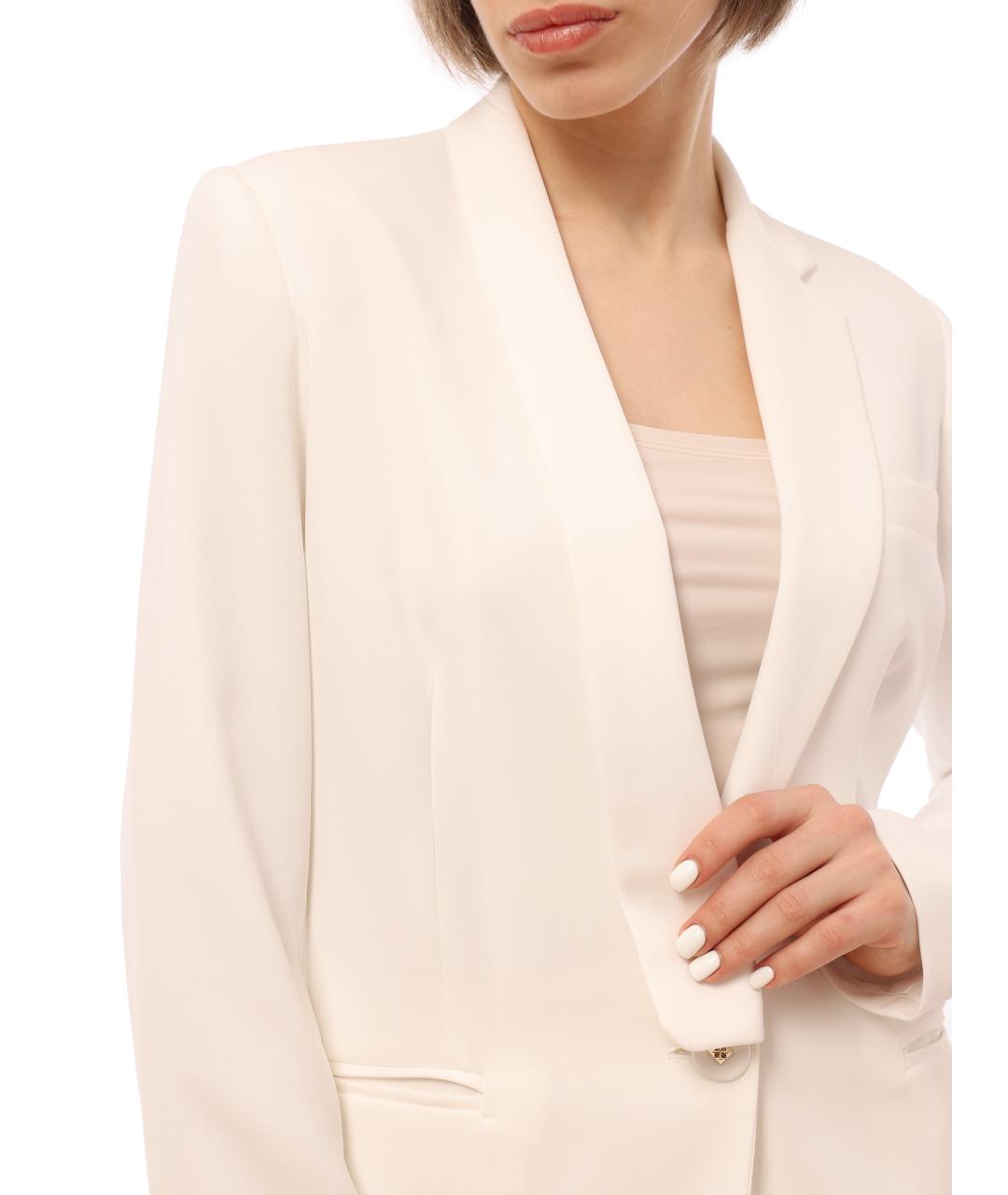 LIU JO Белый полиэстеровый жакет/пиджак, фото 5