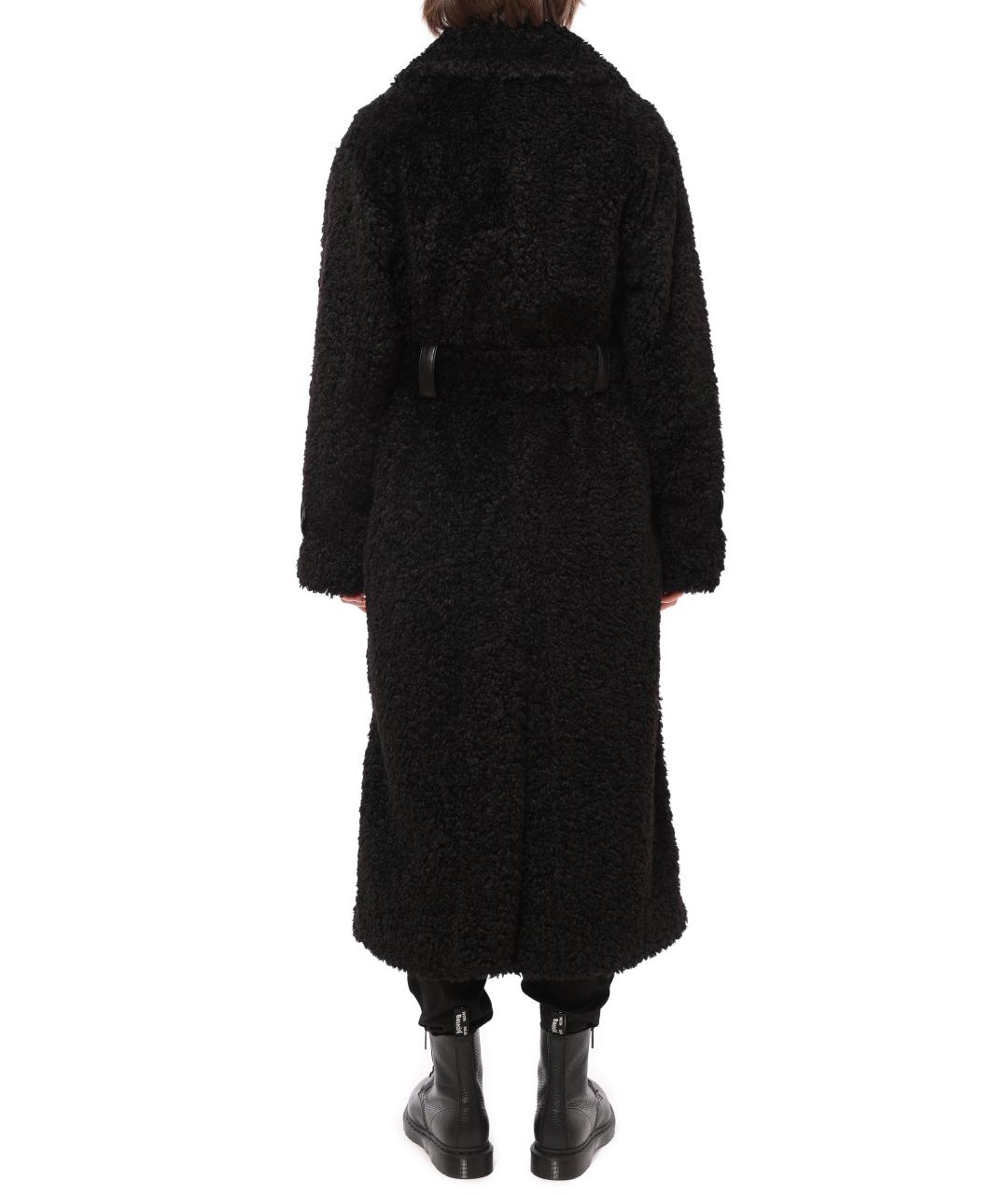 HUGO BOSS Черное полиэстеровое пальто, фото 2