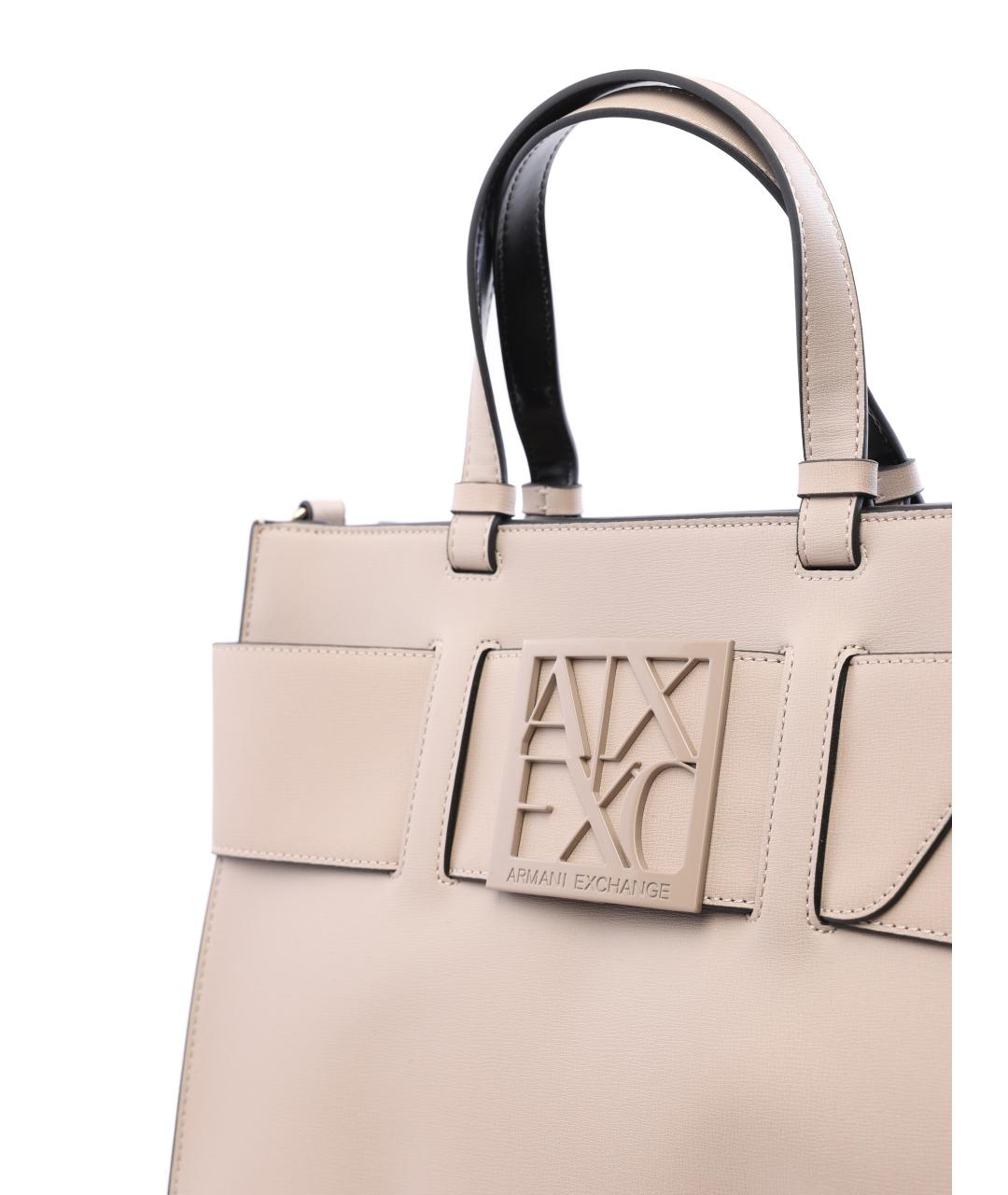 ARMANI EXCHANGE Белая сумка тоут, фото 2