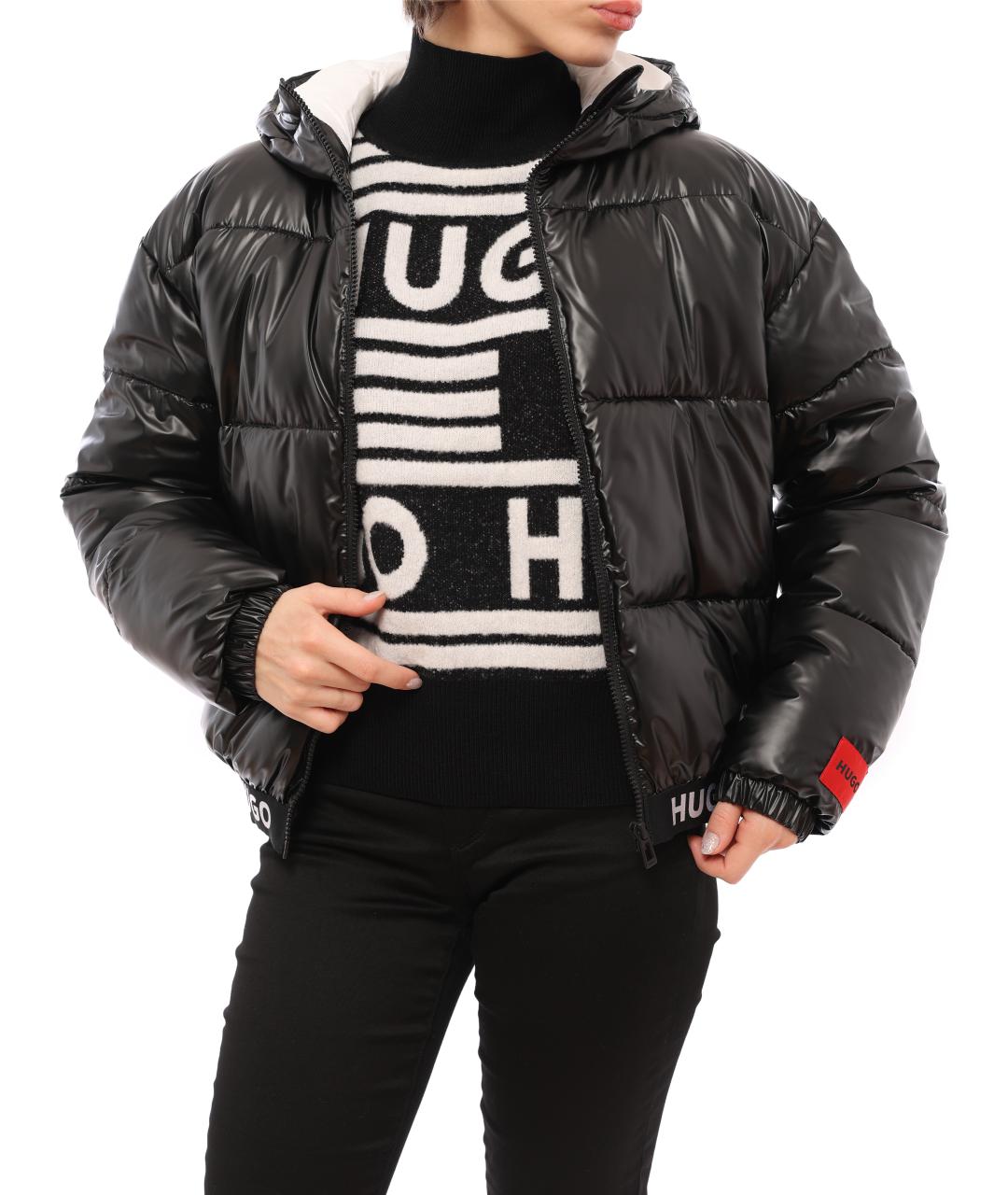 HUGO BOSS Черная полиэстеровая куртка, фото 2