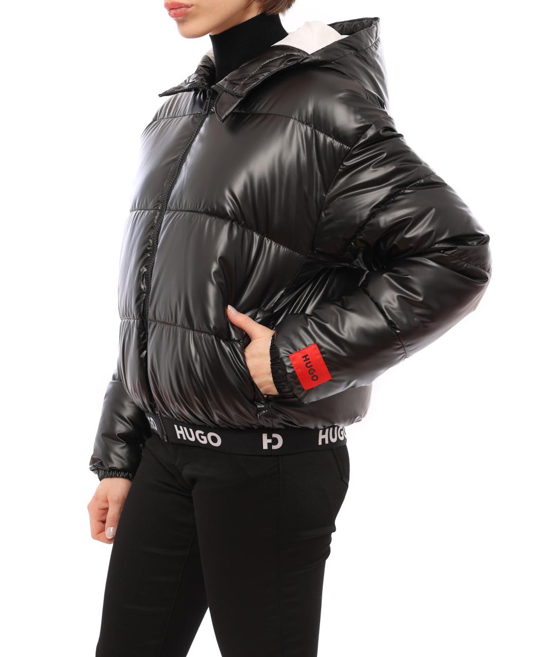 HUGO BOSS Черная полиэстеровая куртка, фото 4