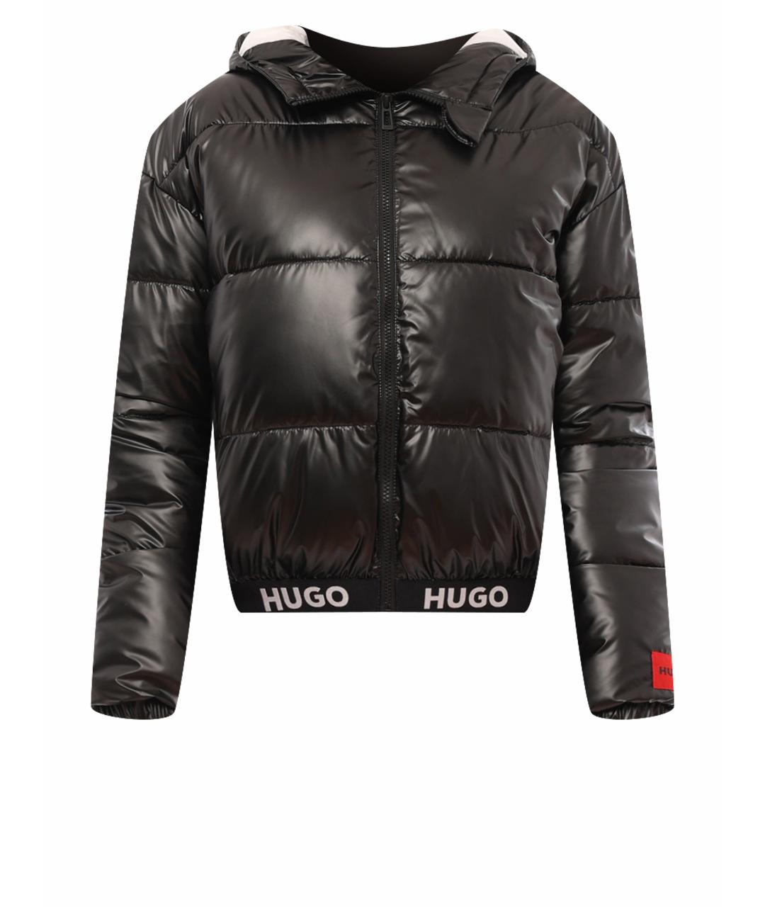HUGO BOSS Черная полиэстеровая куртка, фото 1