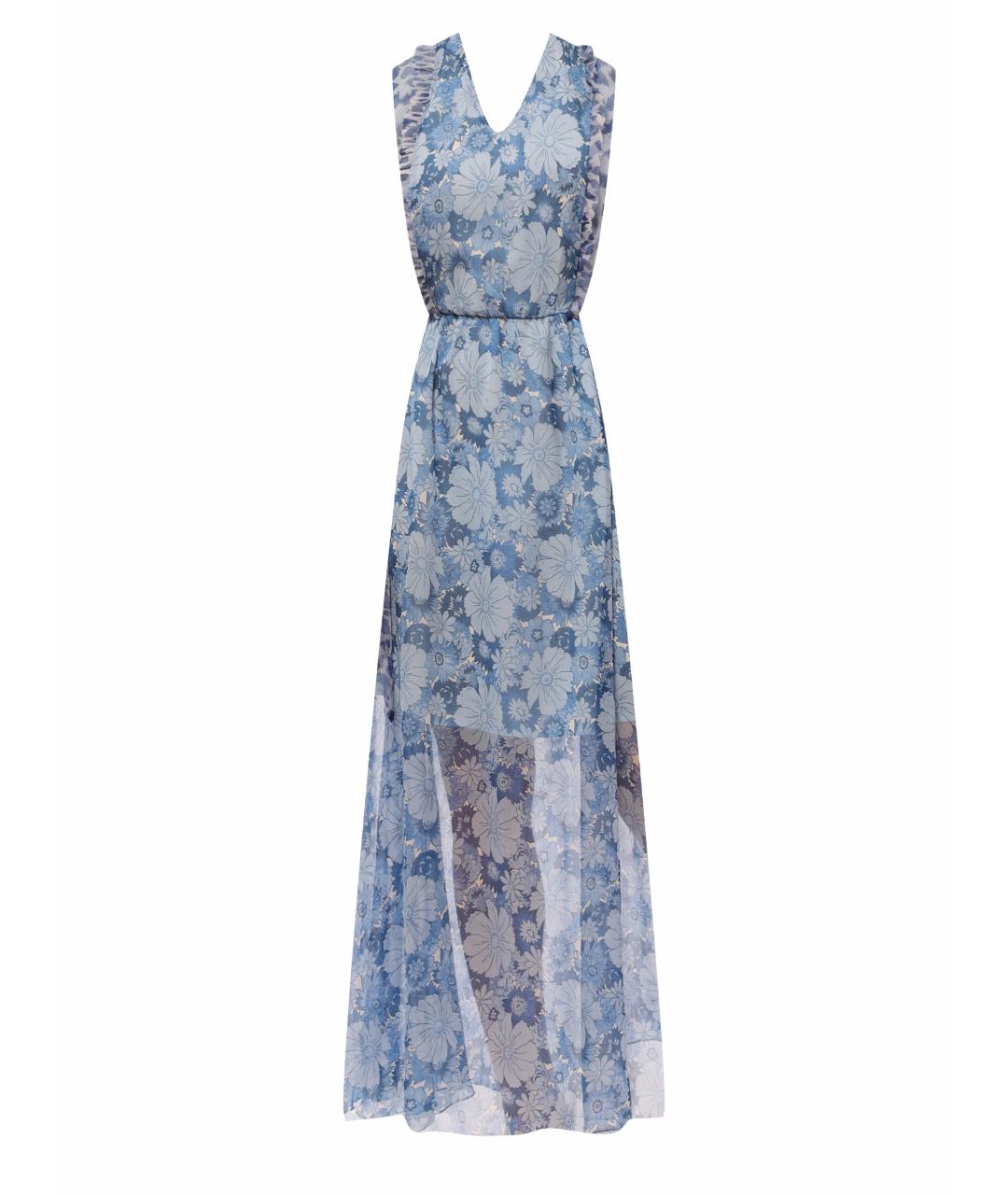 LIU JO Голубое полиэстеровое повседневное платье, фото 1