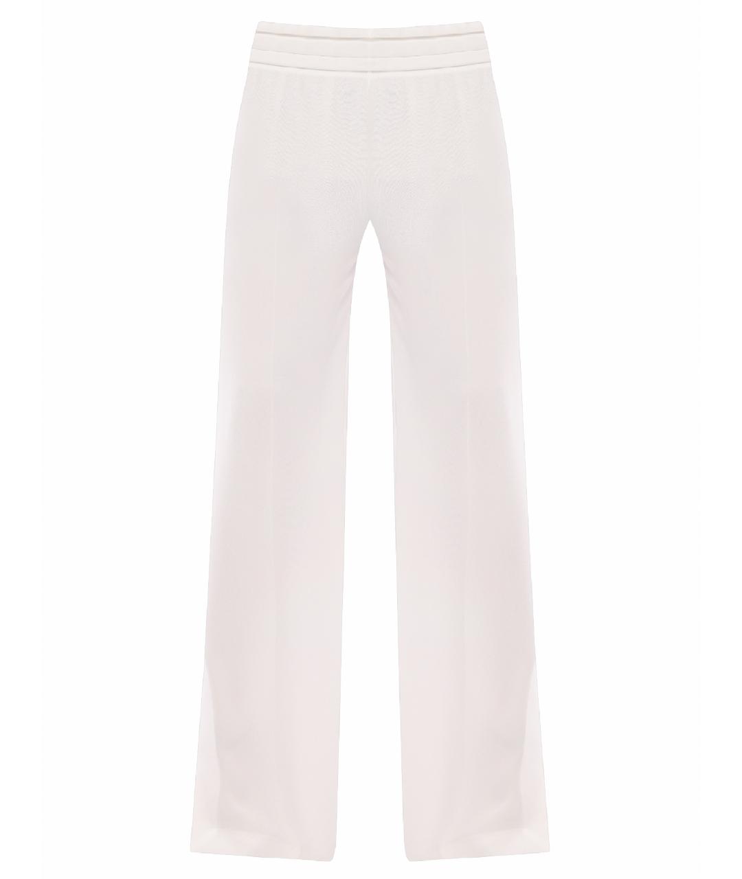 LIU JO Белые полиэстеровые прямые брюки, фото 1
