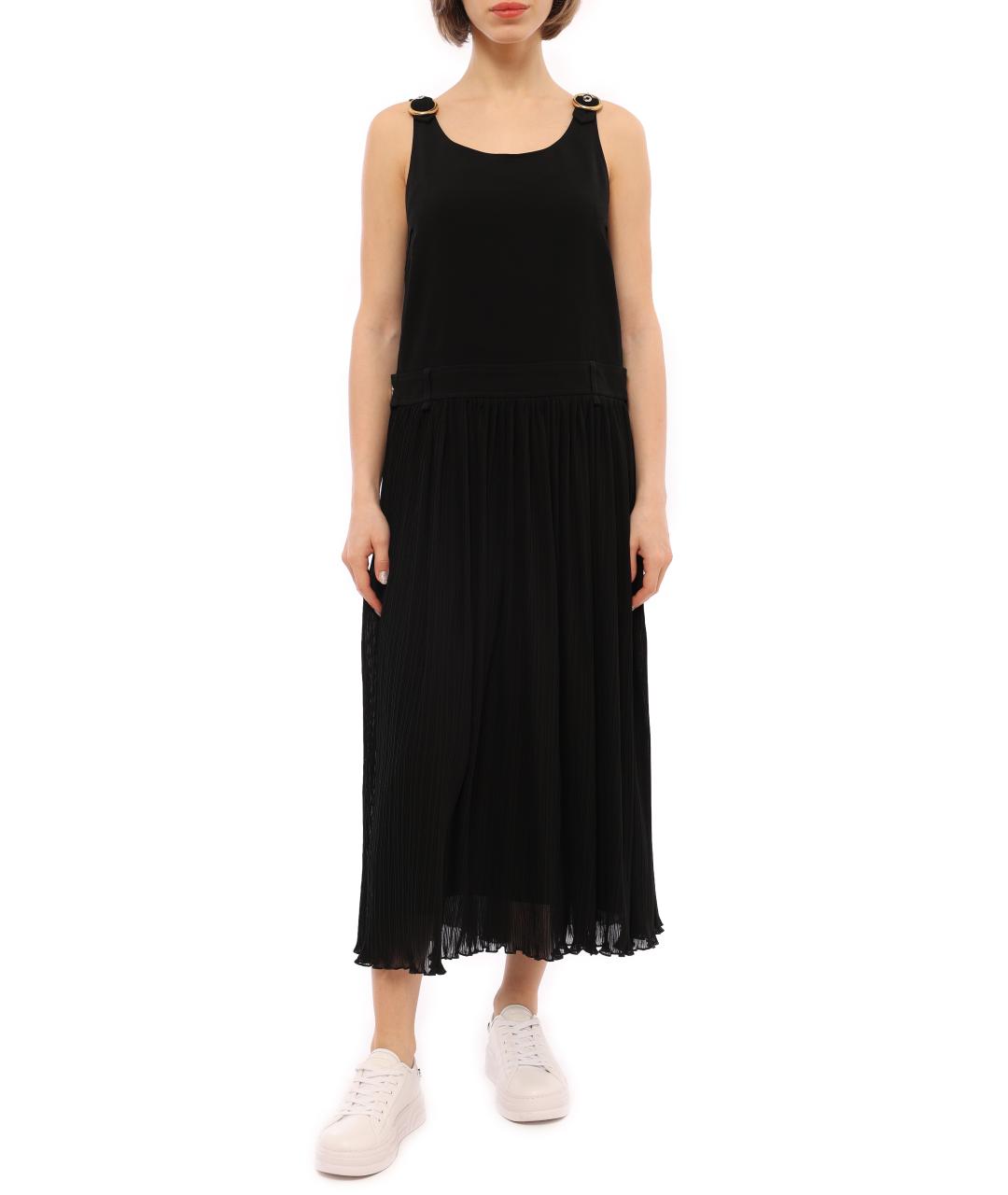 KENZO Черное полиэстеровое повседневное платье, фото 7