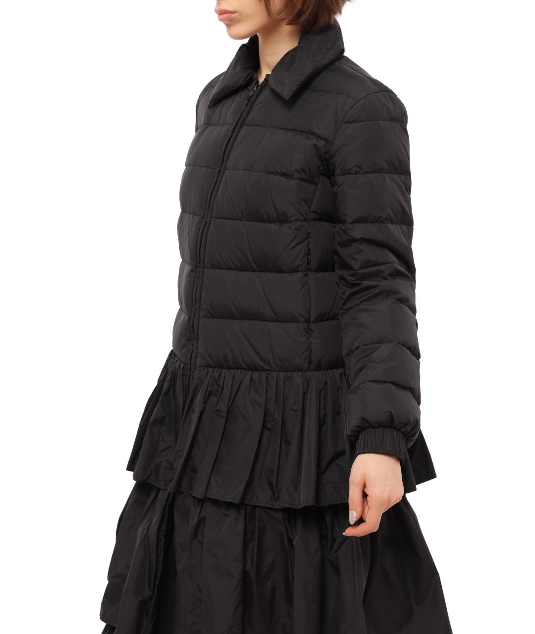 RED VALENTINO Черный полиамидовый пуховик, фото 4