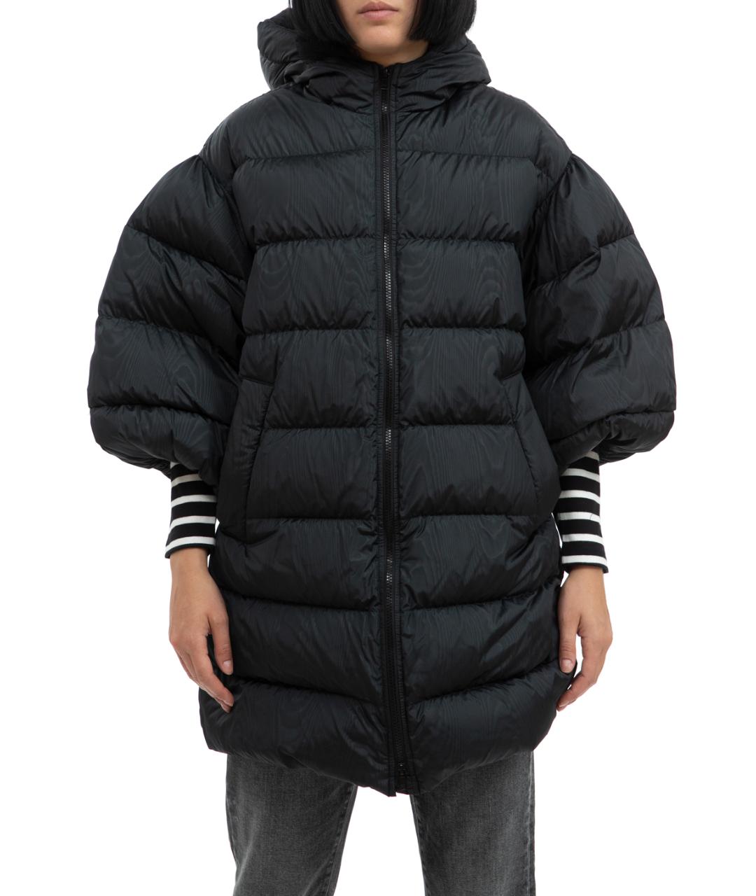 RED VALENTINO Черный полиэстеровый пуховик, фото 5