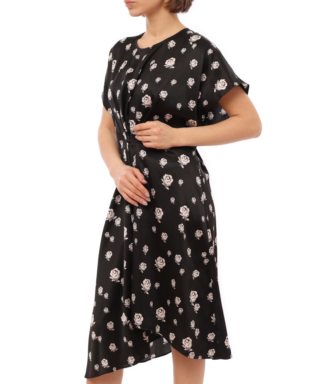 KENZO Черное полиэстеровое повседневное платье, фото 3