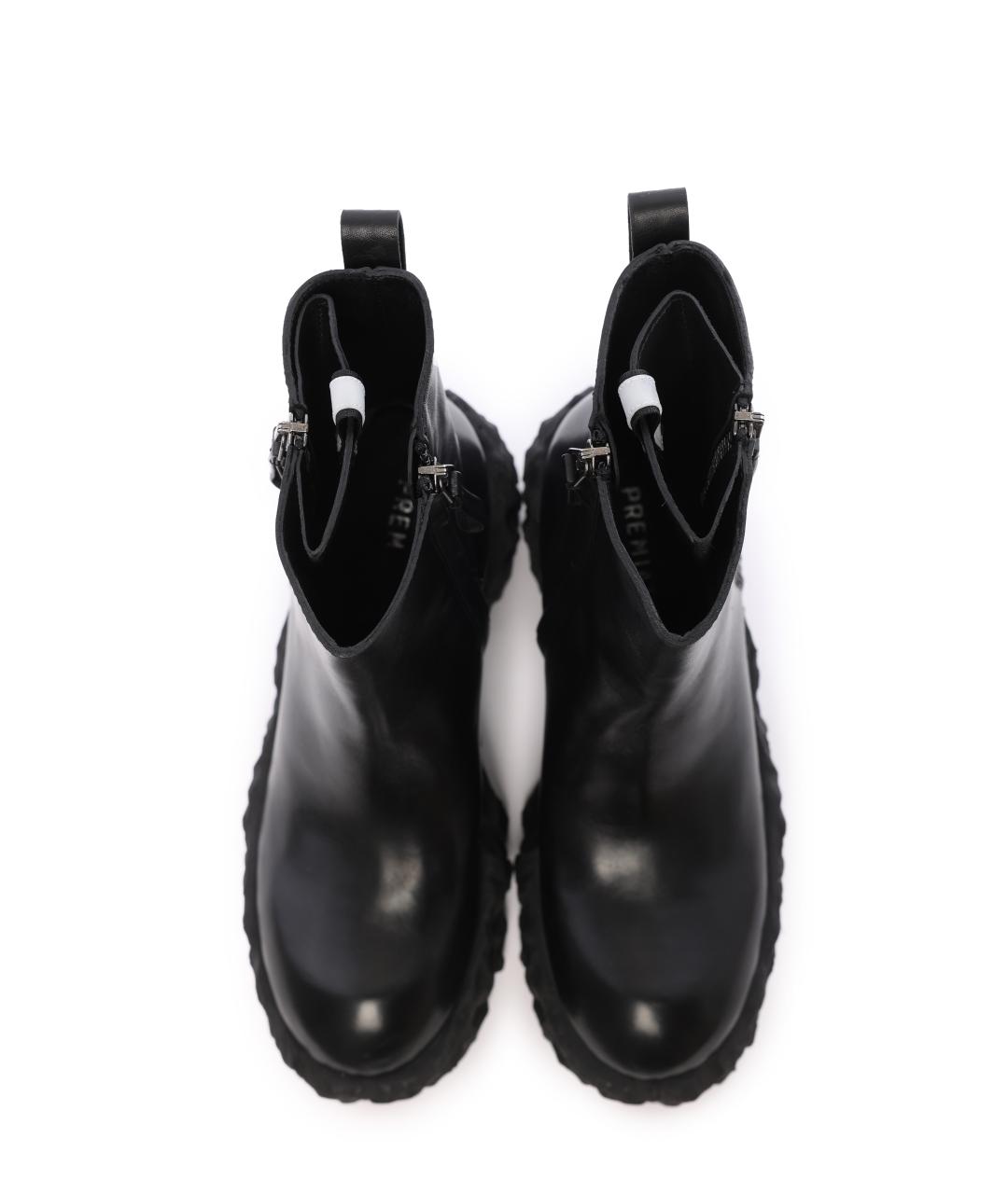 PREMIATA Черные кожаные ботильоны, фото 8