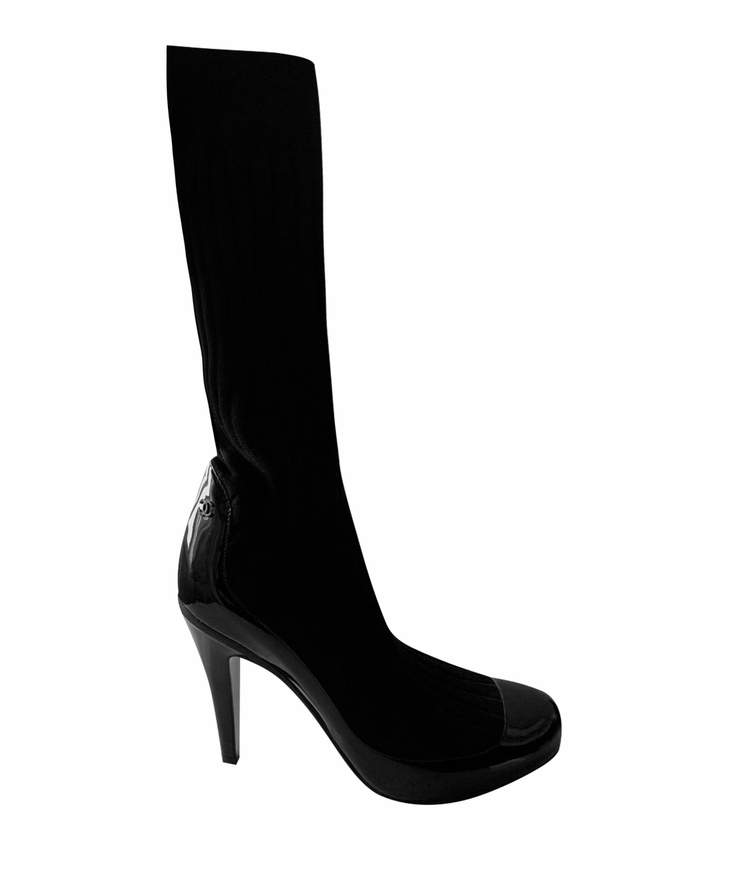 CHANEL PRE-OWNED Черные туфли из лакированной кожи, фото 1