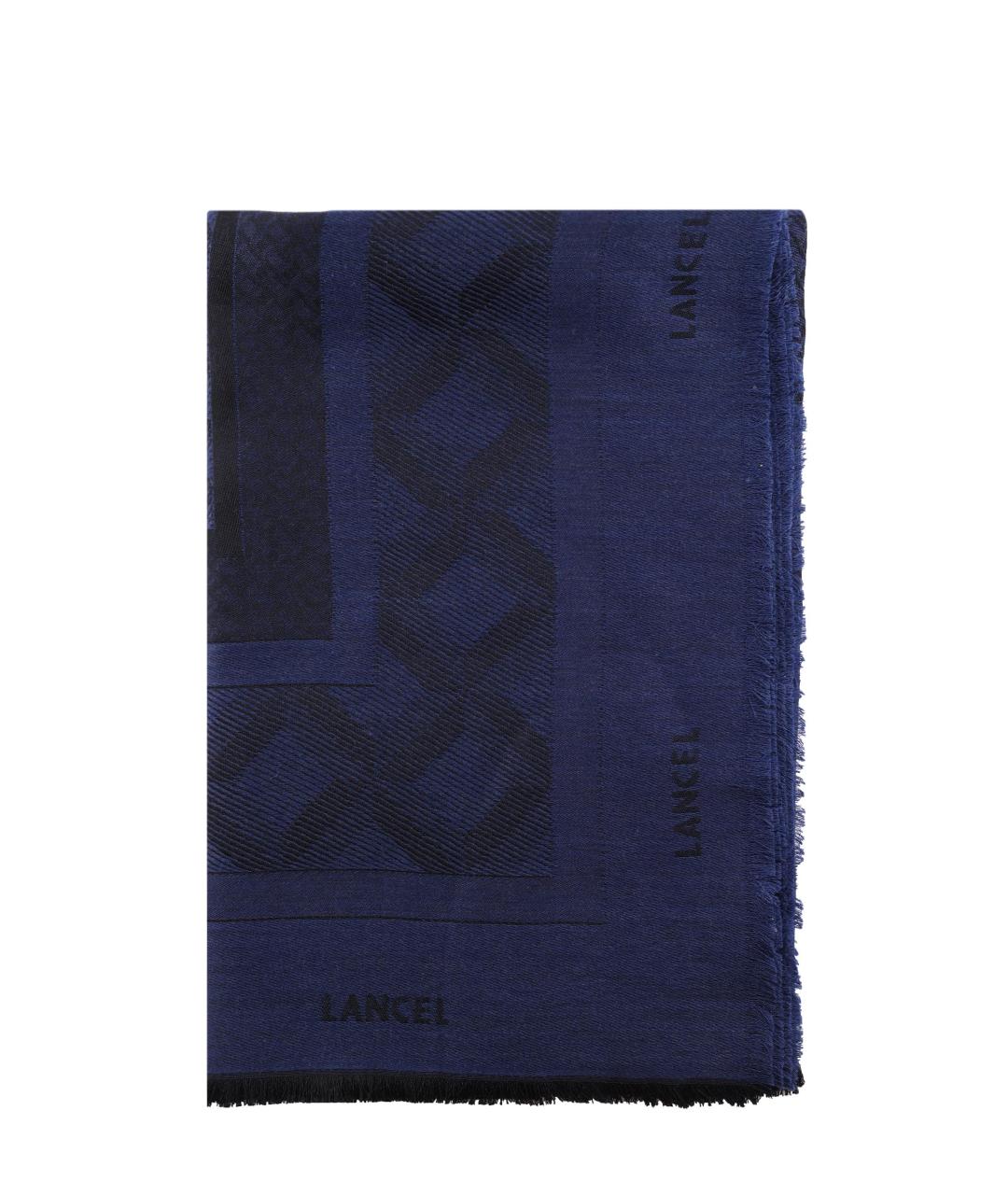 LANCEL Темно-синий шарф, фото 4