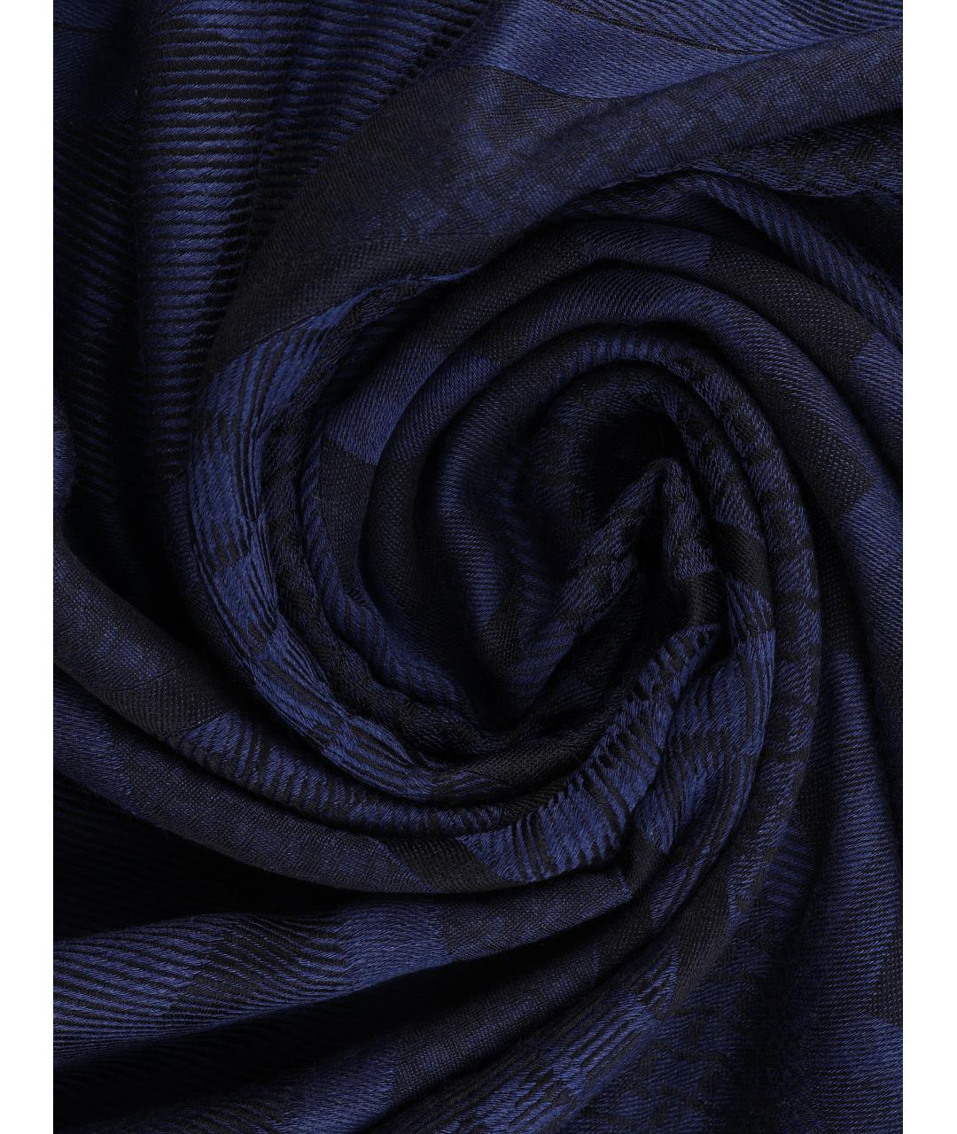 LANCEL Темно-синий шарф, фото 3