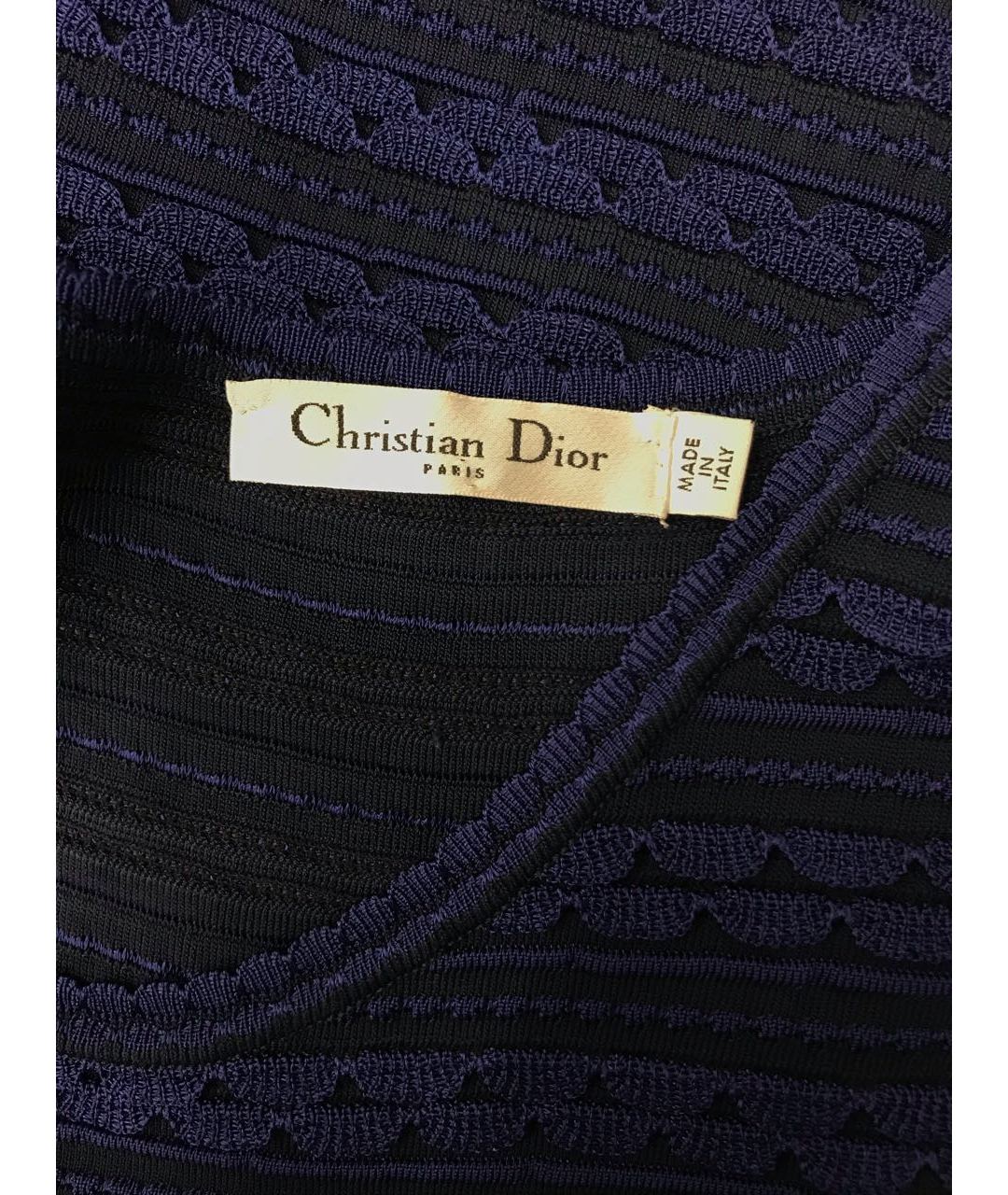 CHRISTIAN DIOR PRE-OWNED Синее платье, фото 4