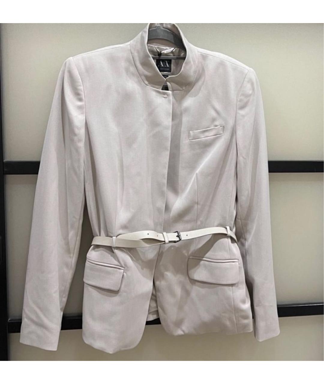 ARMANI EXCHANGE Антрацитовый полиэстеровый жакет/пиджак, фото 8