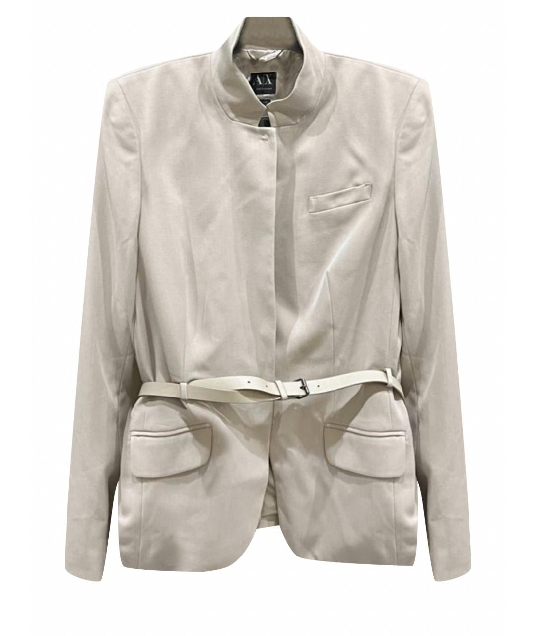 ARMANI EXCHANGE Антрацитовый полиэстеровый жакет/пиджак, фото 1
