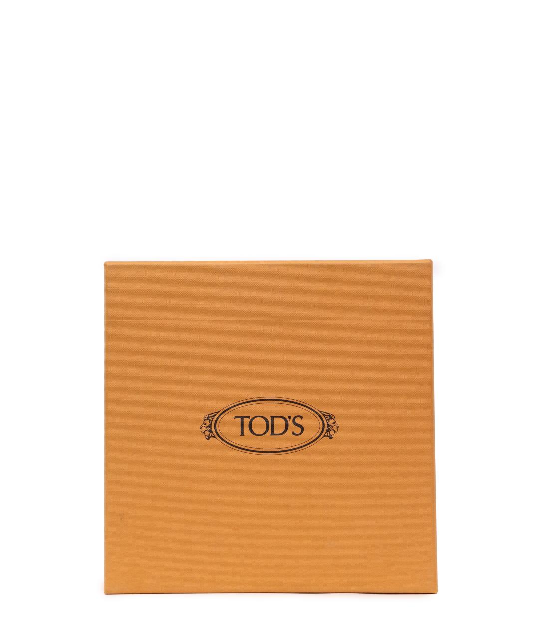 TOD'S Серый кожаный ремень, фото 5