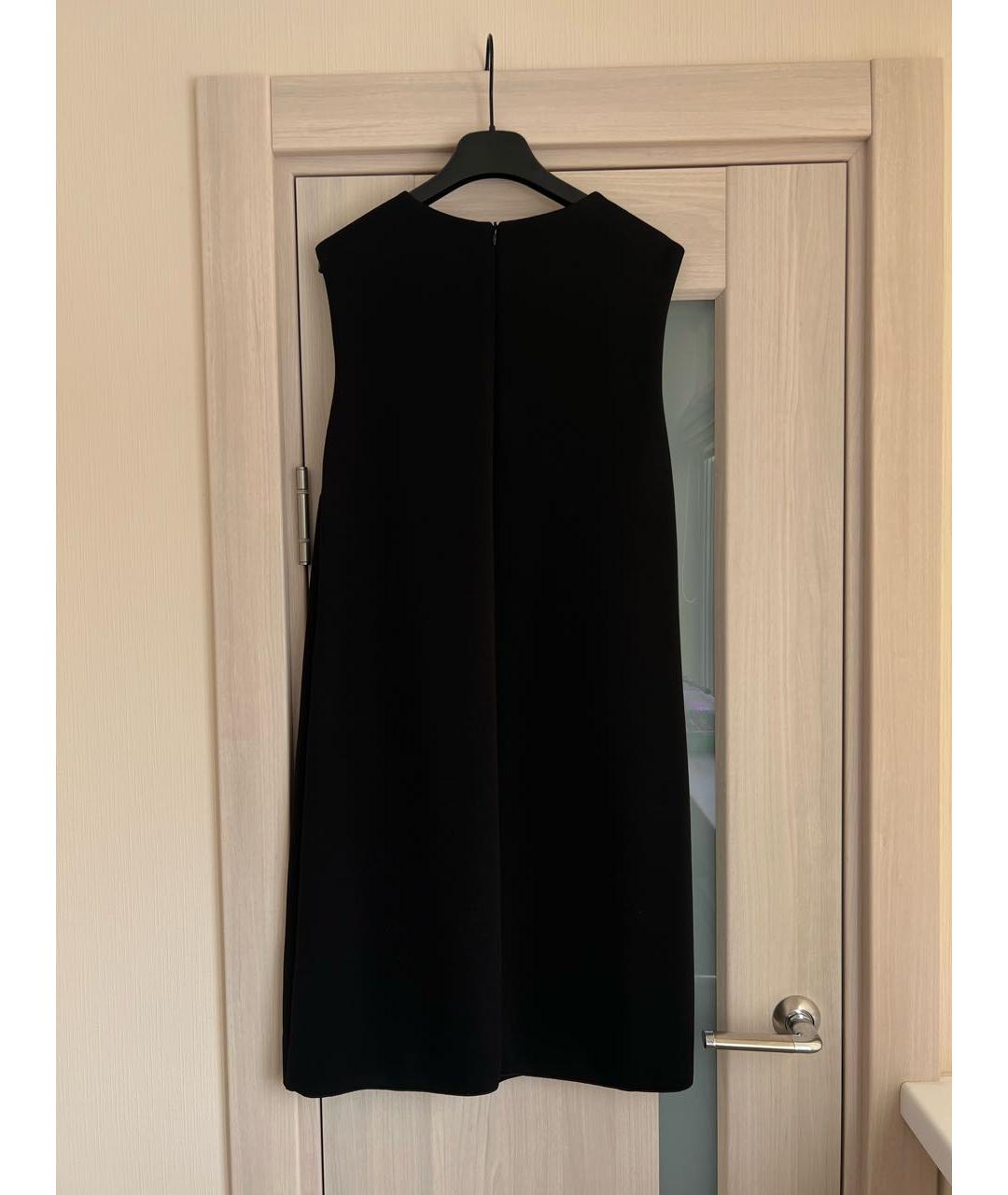 'S MAX MARA Черное вискозное платье, фото 2