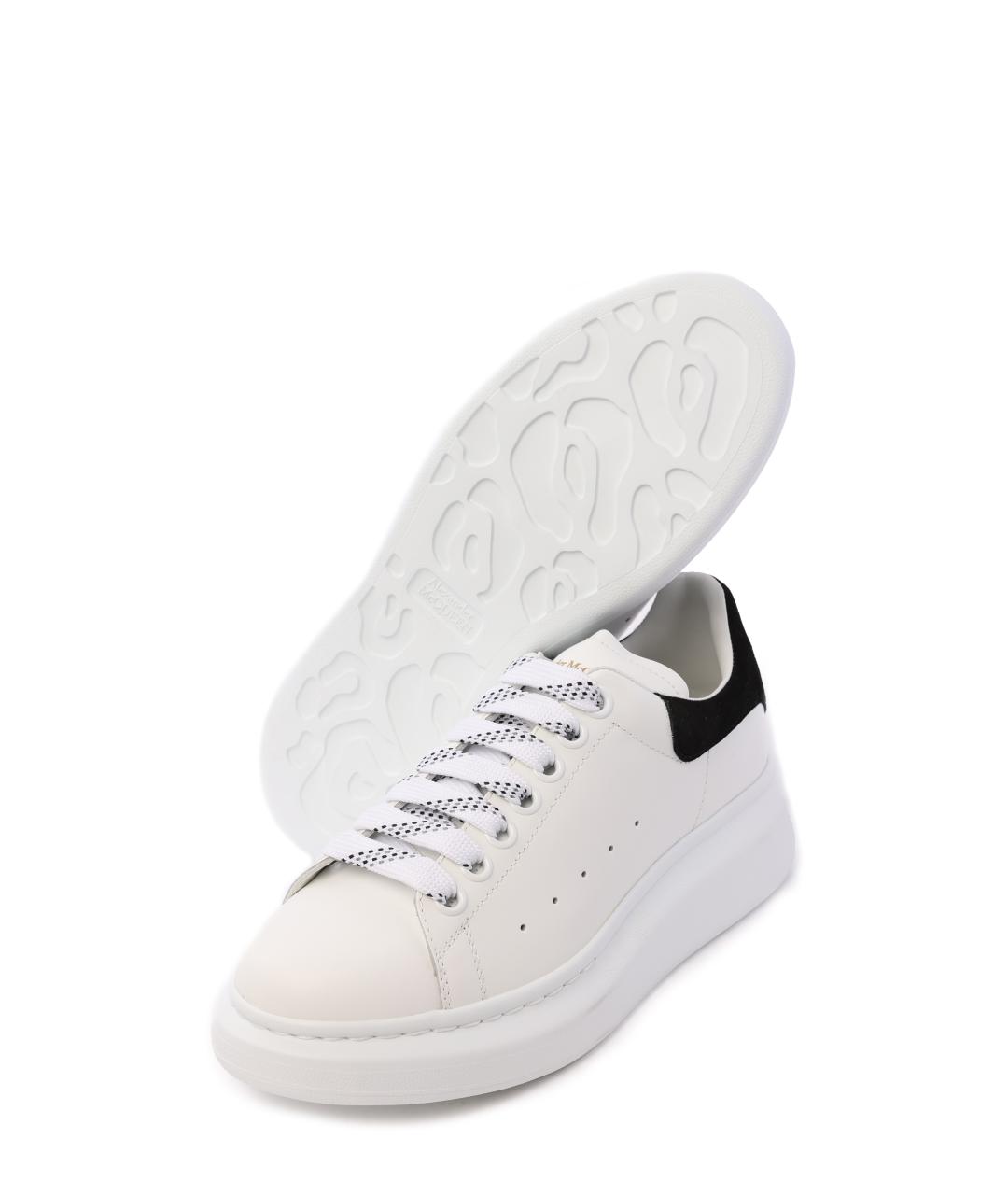 ALEXANDER MCQUEEN Белые кожаные кеды, фото 2