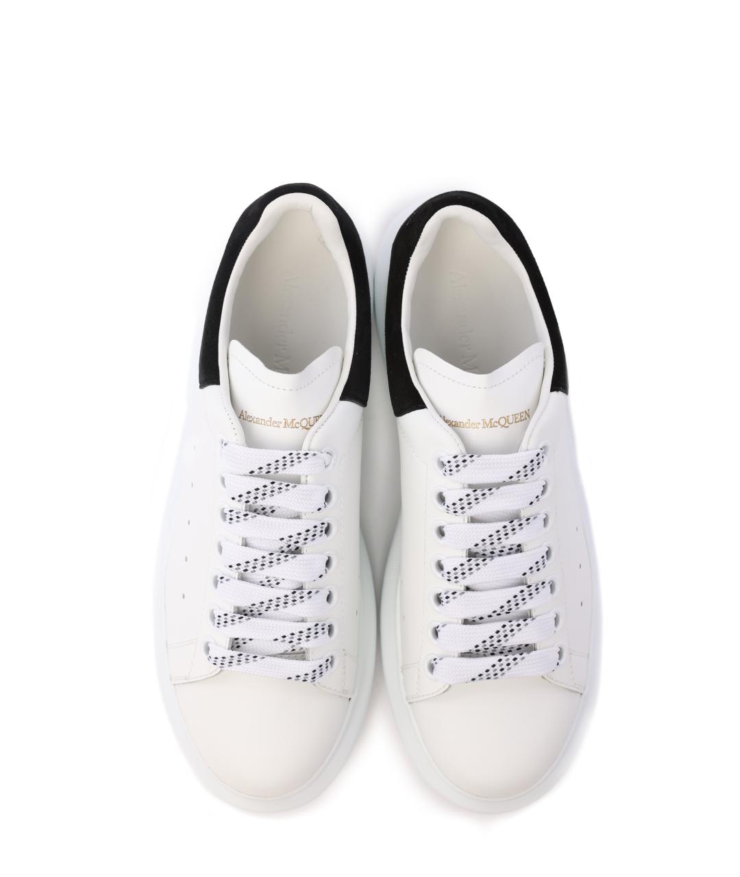 ALEXANDER MCQUEEN Белые кожаные кеды, фото 3