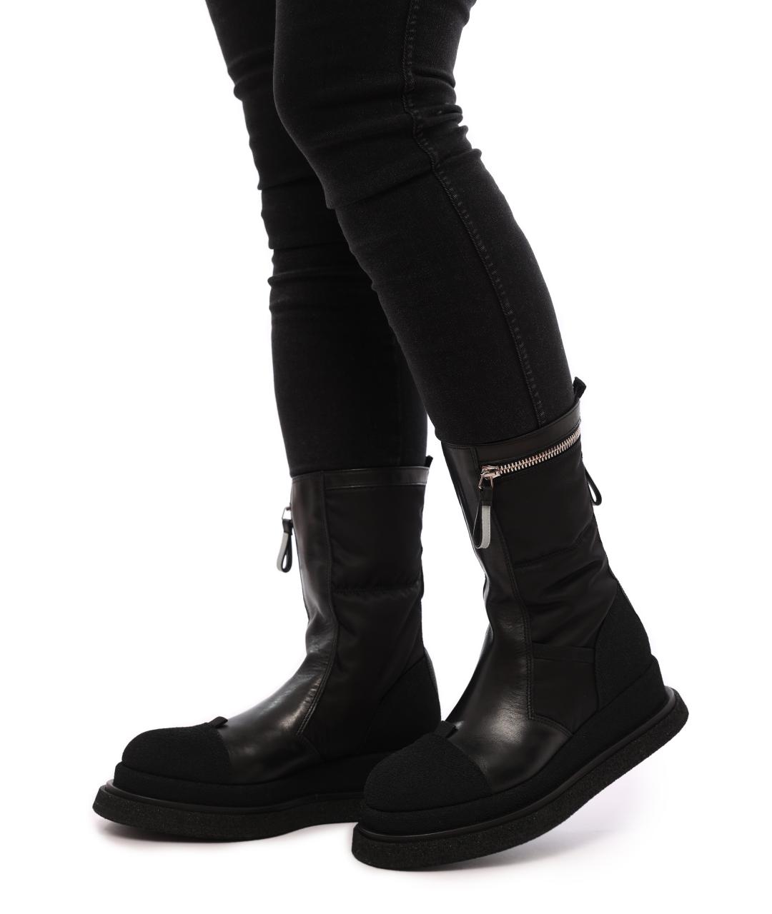 PREMIATA Черные кожаные сапоги, фото 2