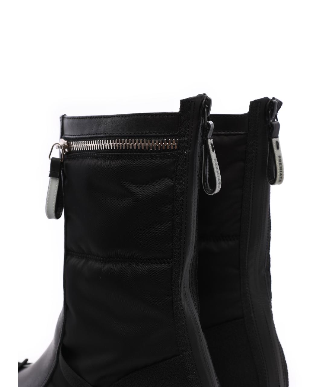 PREMIATA Черные кожаные сапоги, фото 7