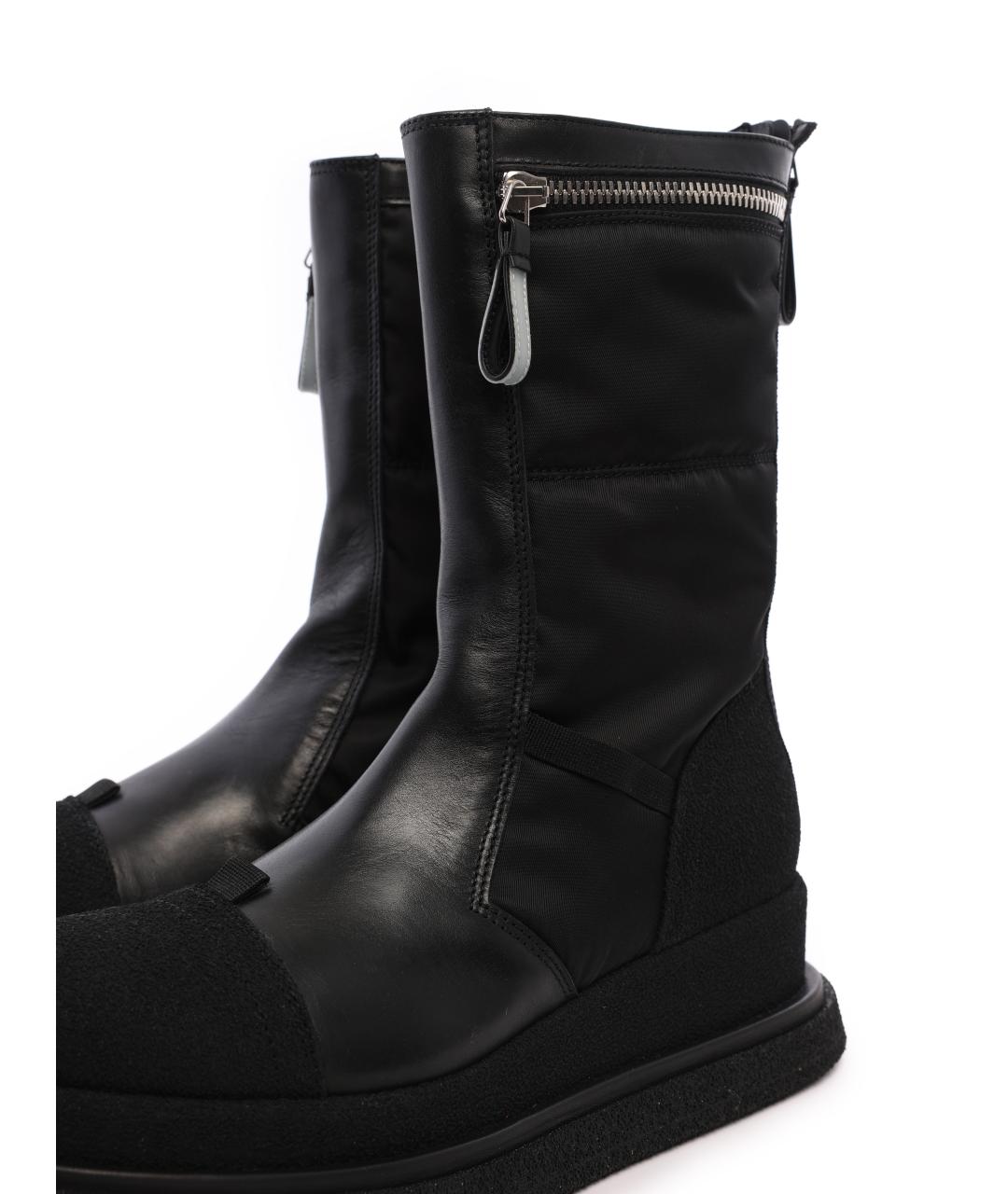PREMIATA Черные кожаные сапоги, фото 6