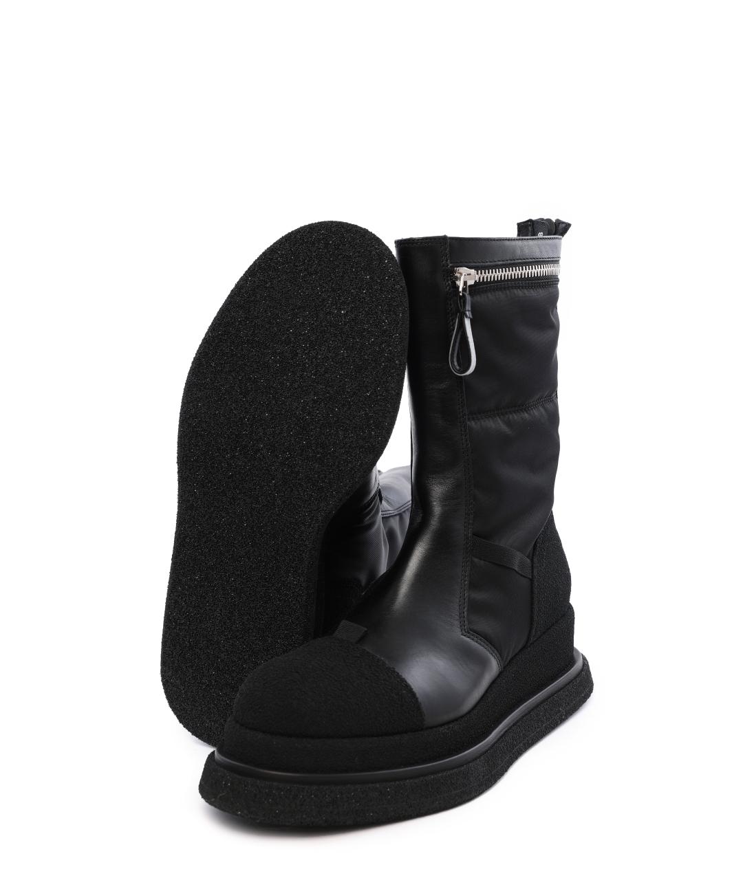 PREMIATA Черные кожаные сапоги, фото 8