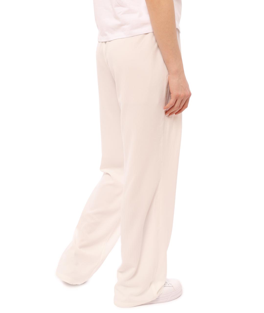 LIU JO Белые полиэстеровые брюки широкие, фото 2