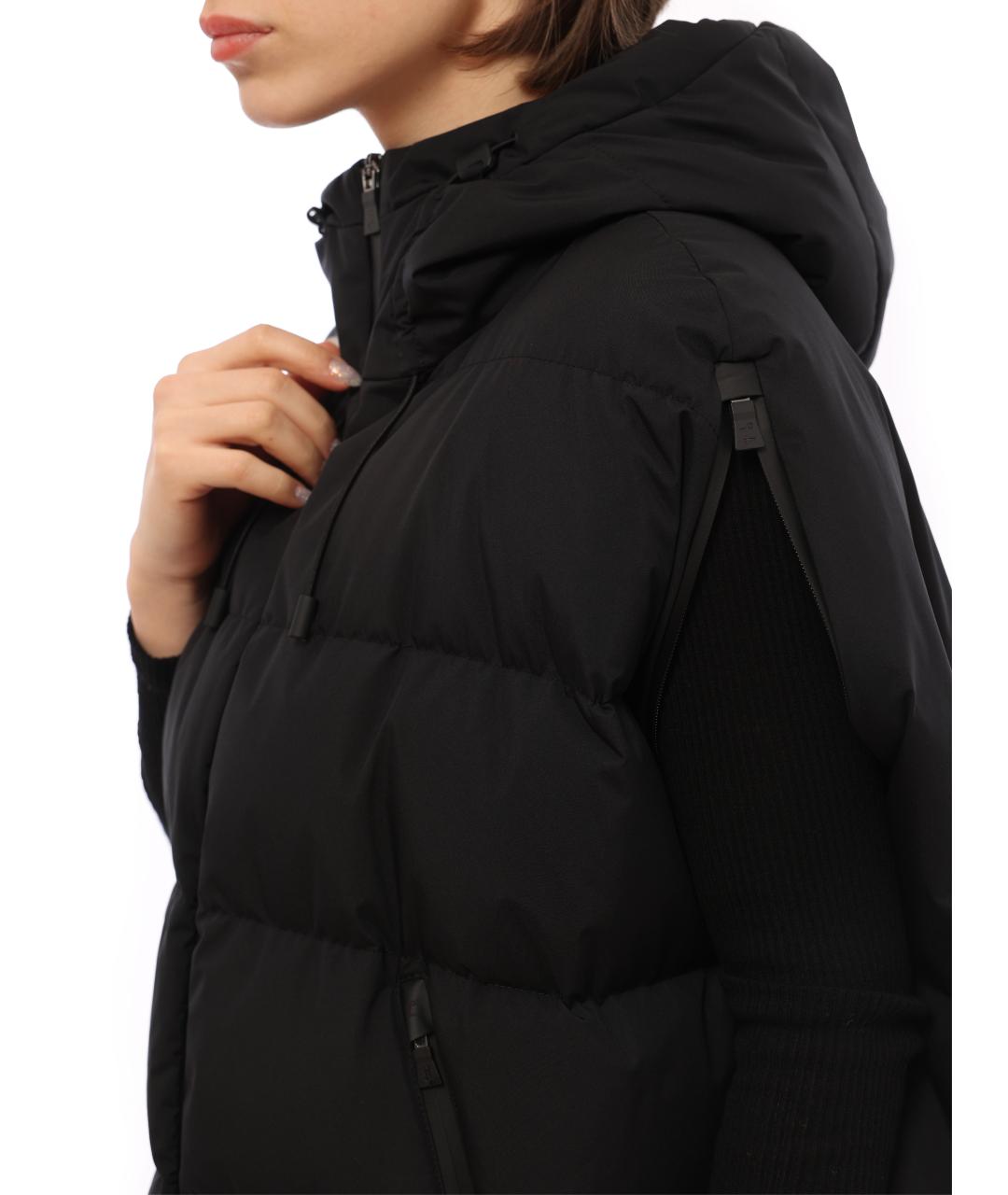 HERNO Черный полиэстеровый жилет, фото 2