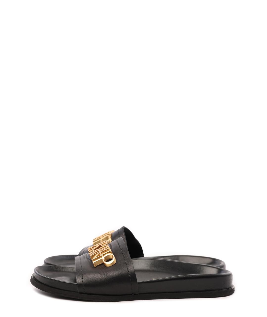 EMPORIO ARMANI Черные шлепанцы, фото 6