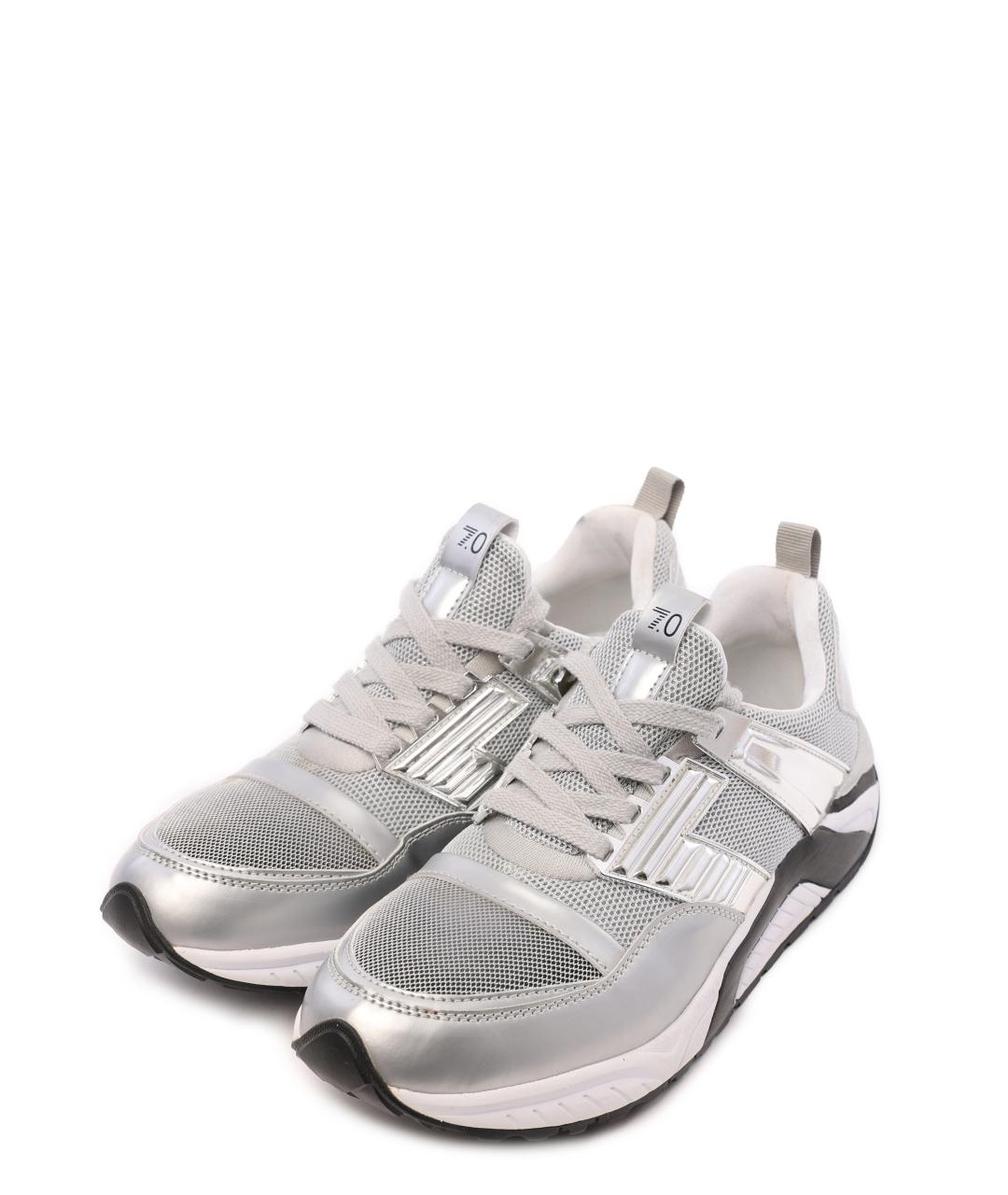 EMPORIO ARMANI Серебряные кроссовки, фото 2