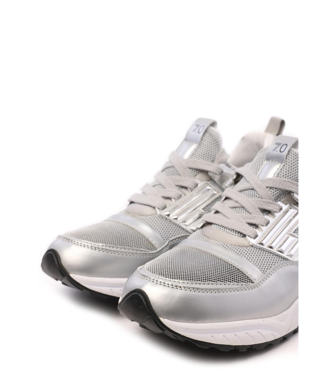 EMPORIO ARMANI Серебряные кроссовки, фото 3