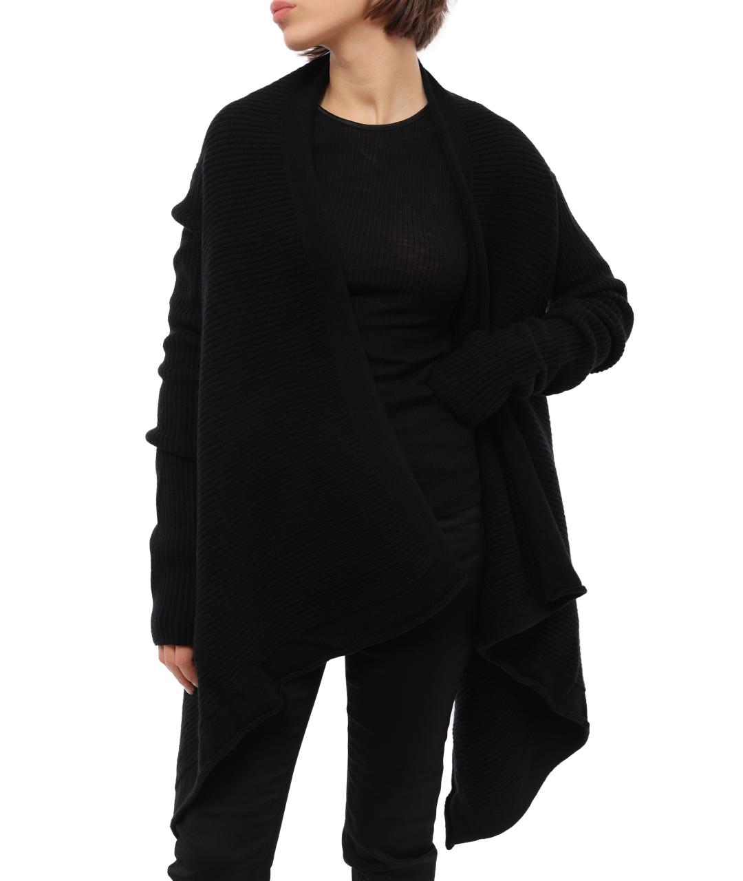 RICK OWENS Черный кардиган, фото 2