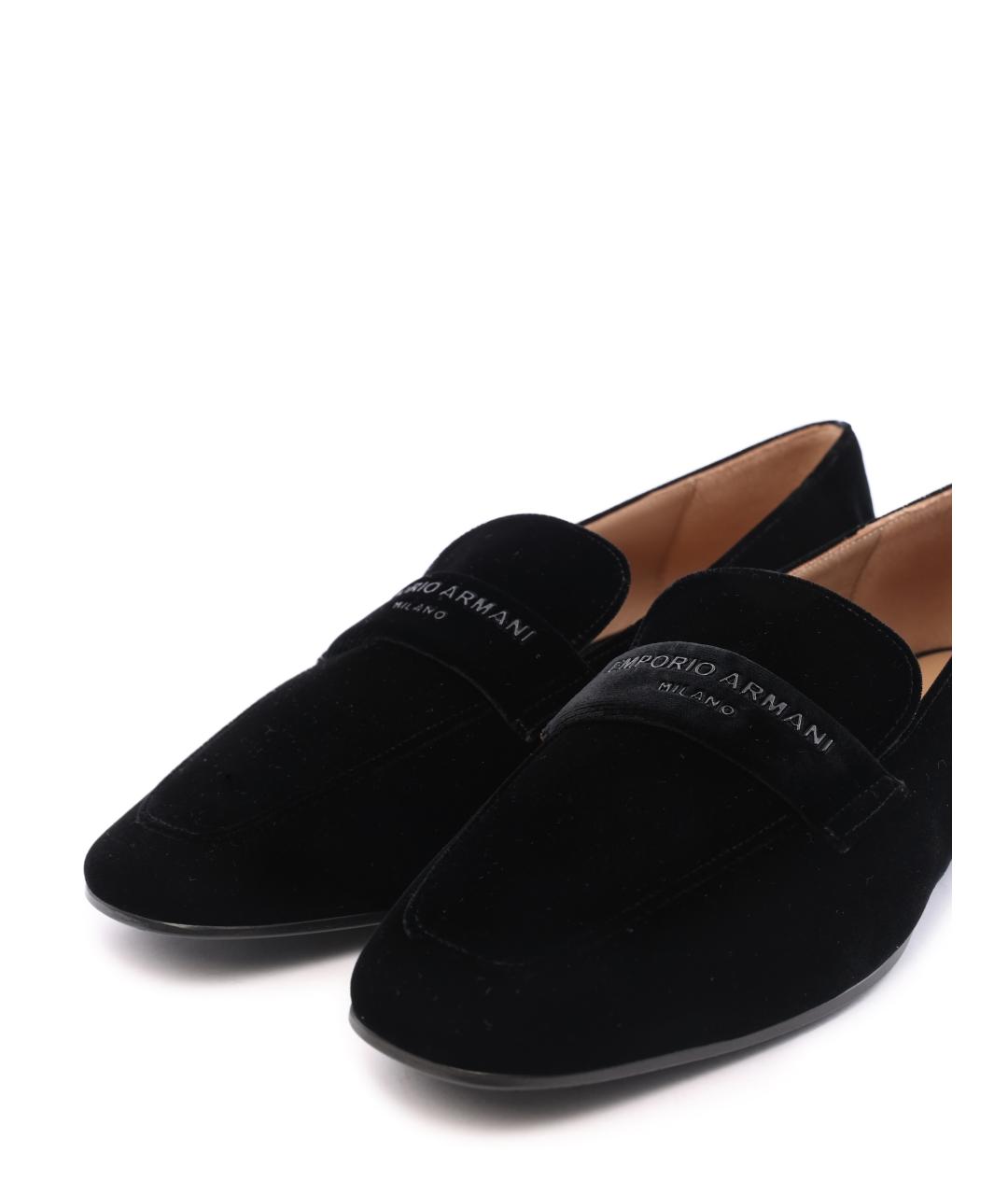 EMPORIO ARMANI Черные мокасины, фото 3