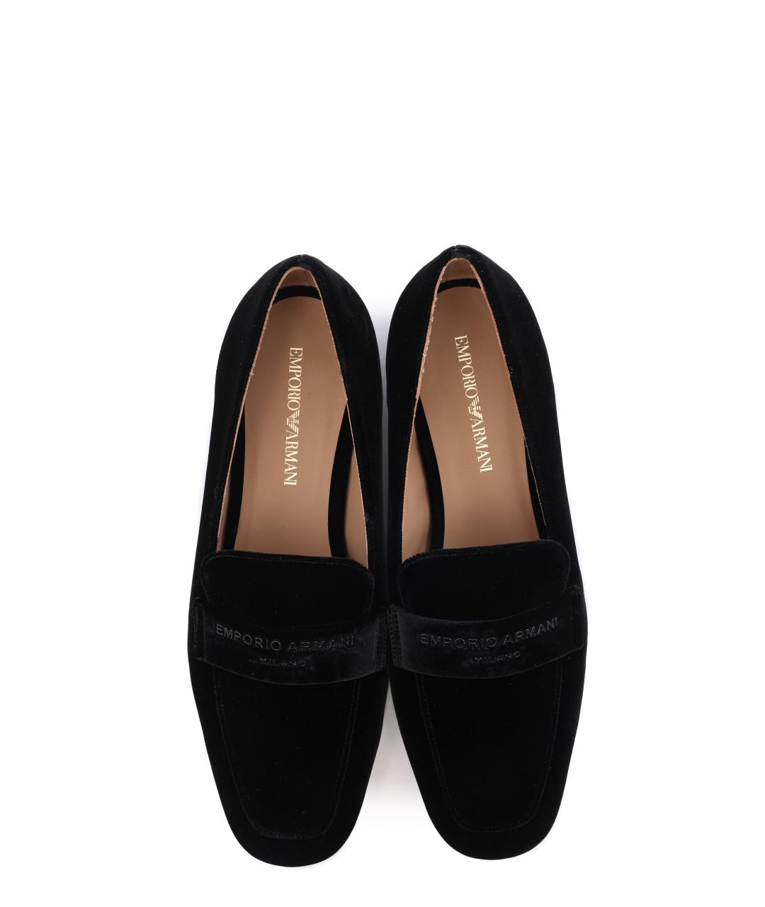 EMPORIO ARMANI Черные мокасины, фото 7