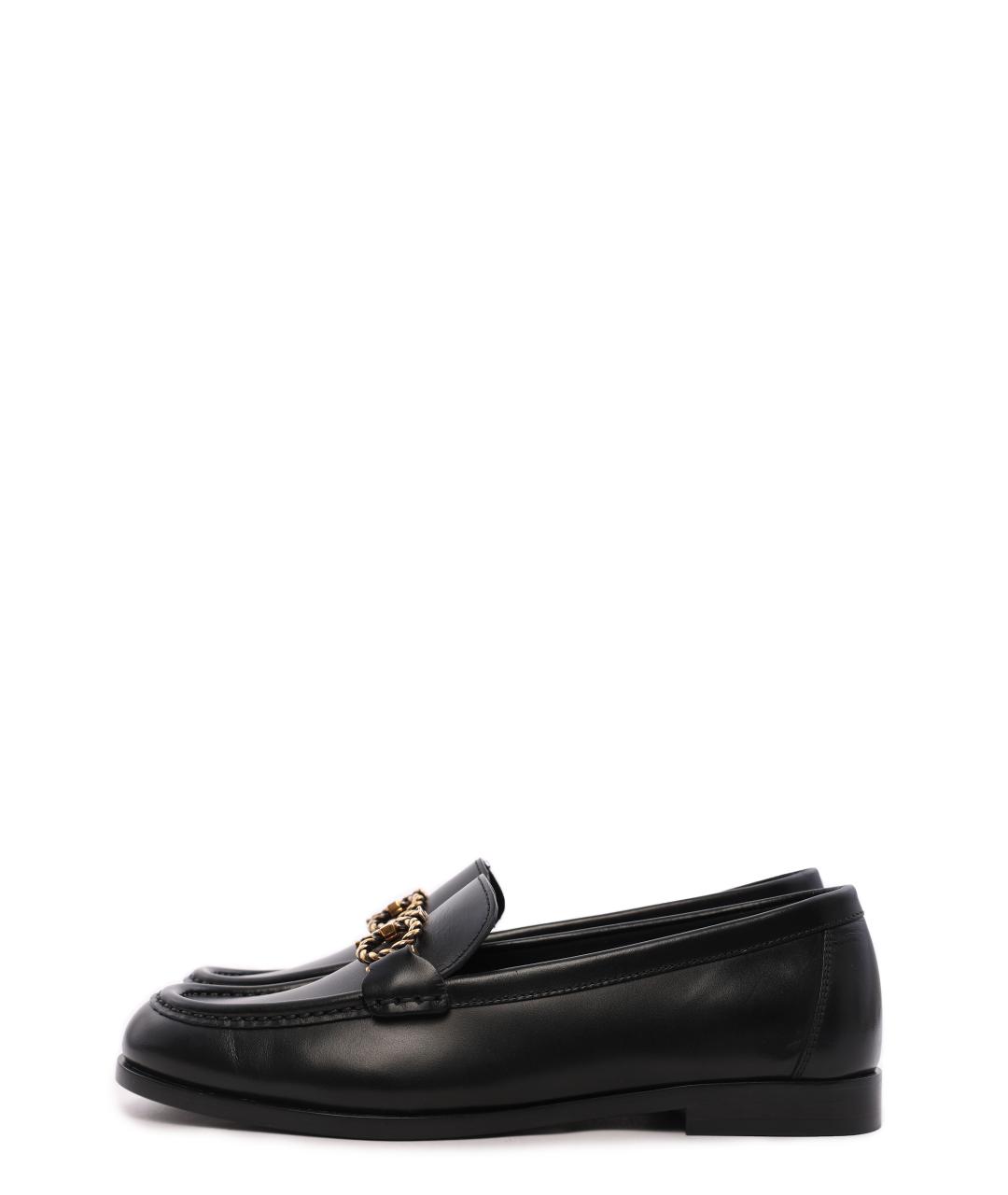 FERRAGAMO Черные кожаные лоферы, фото 7