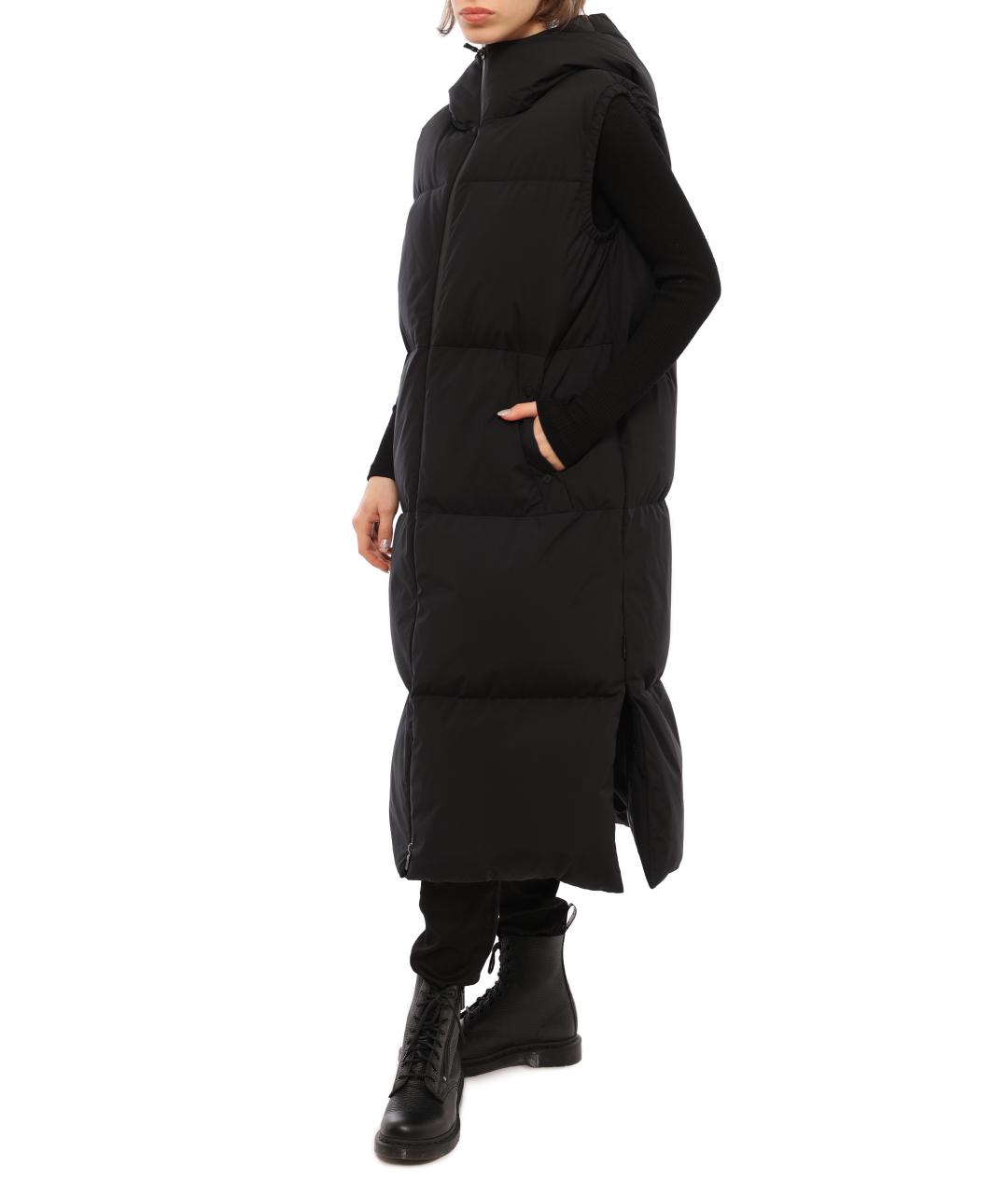 HERNO Черный полиэстеровый жилет, фото 3