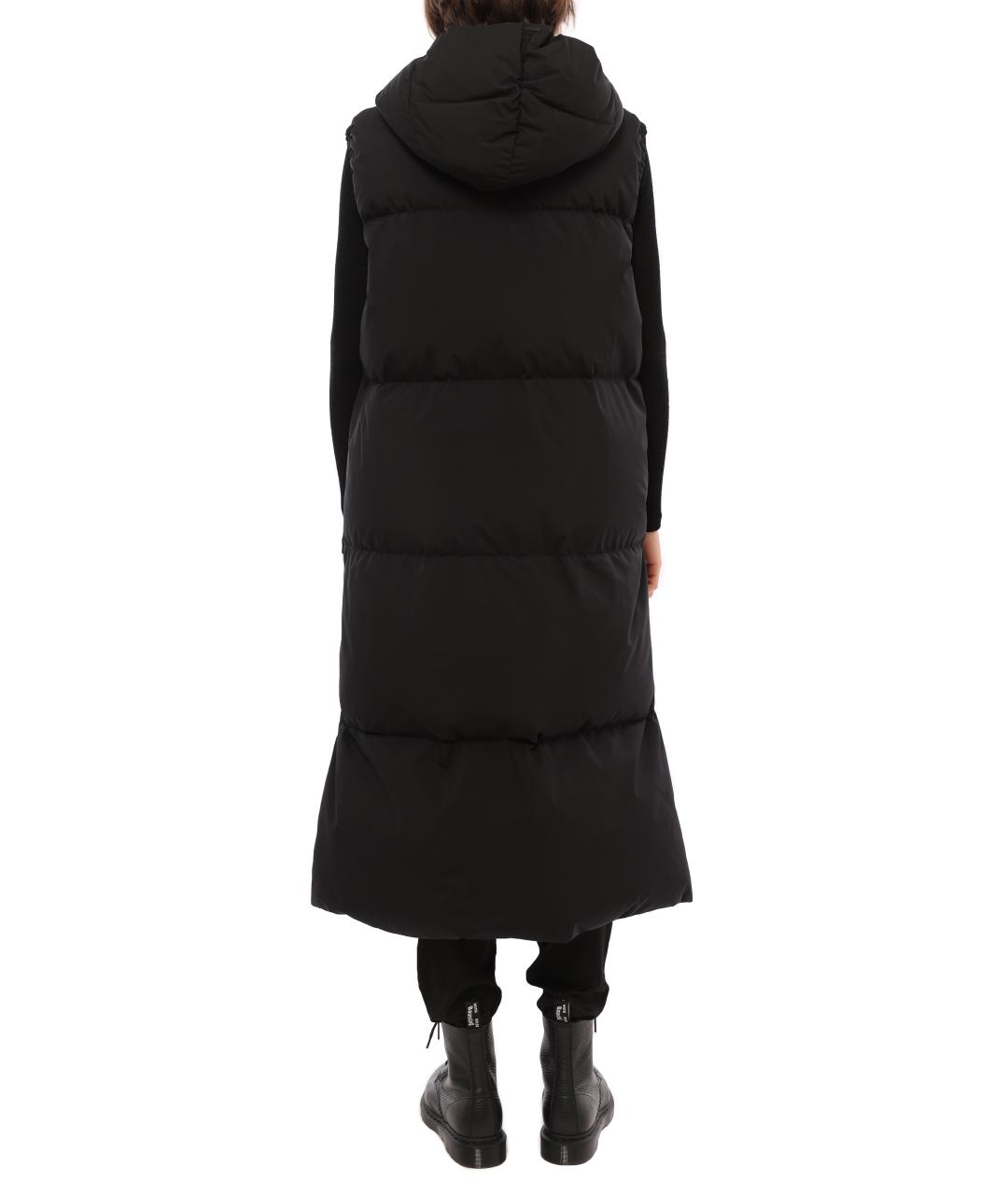 HERNO Черный полиэстеровый жилет, фото 4