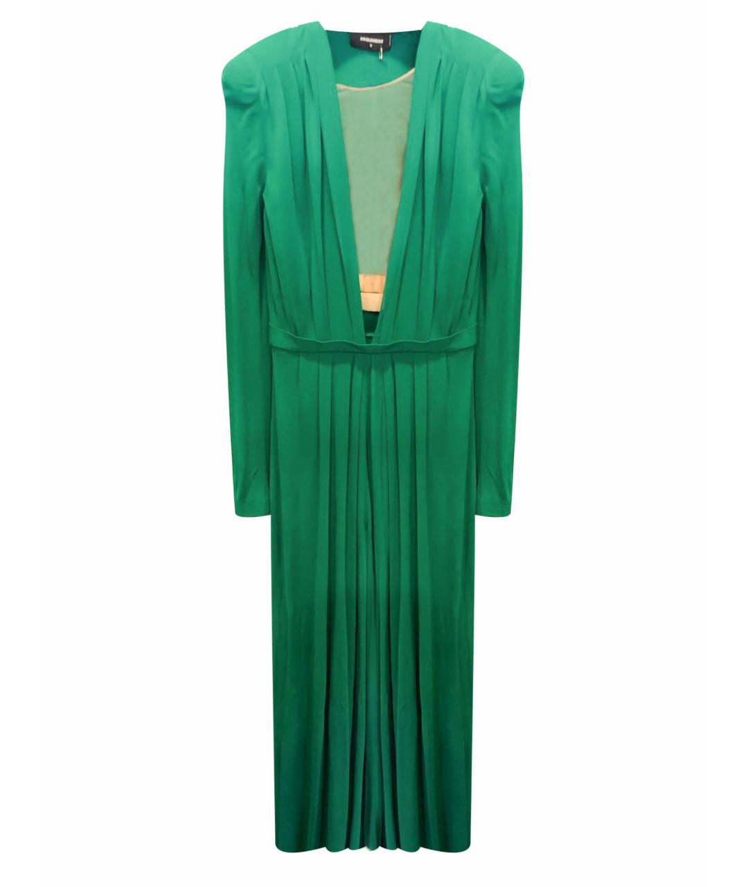 DSQUARED2 Зеленые вискозное вечернее платье, фото 1