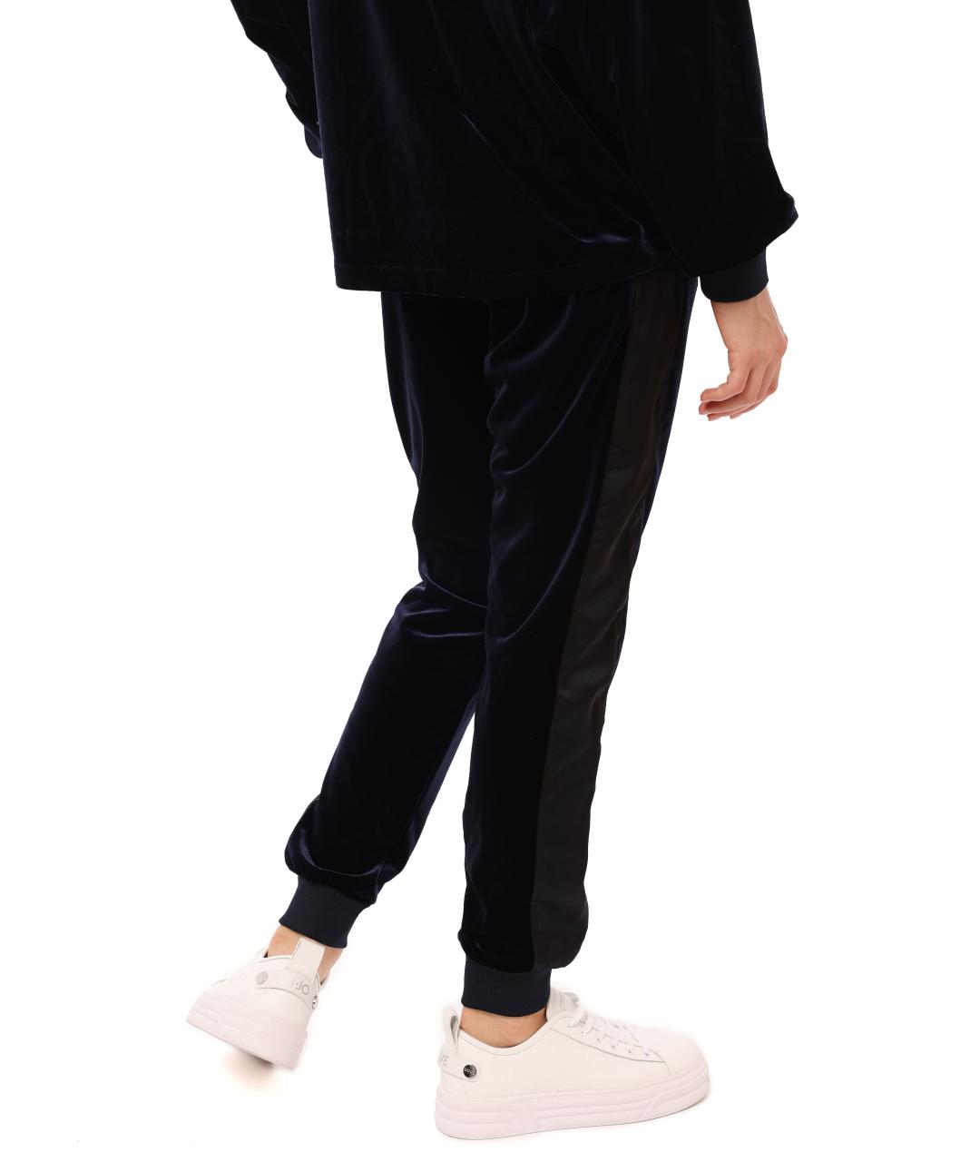 ARMANI EXCHANGE Темно-синие полиэстеровые спортивные брюки и шорты, фото 4