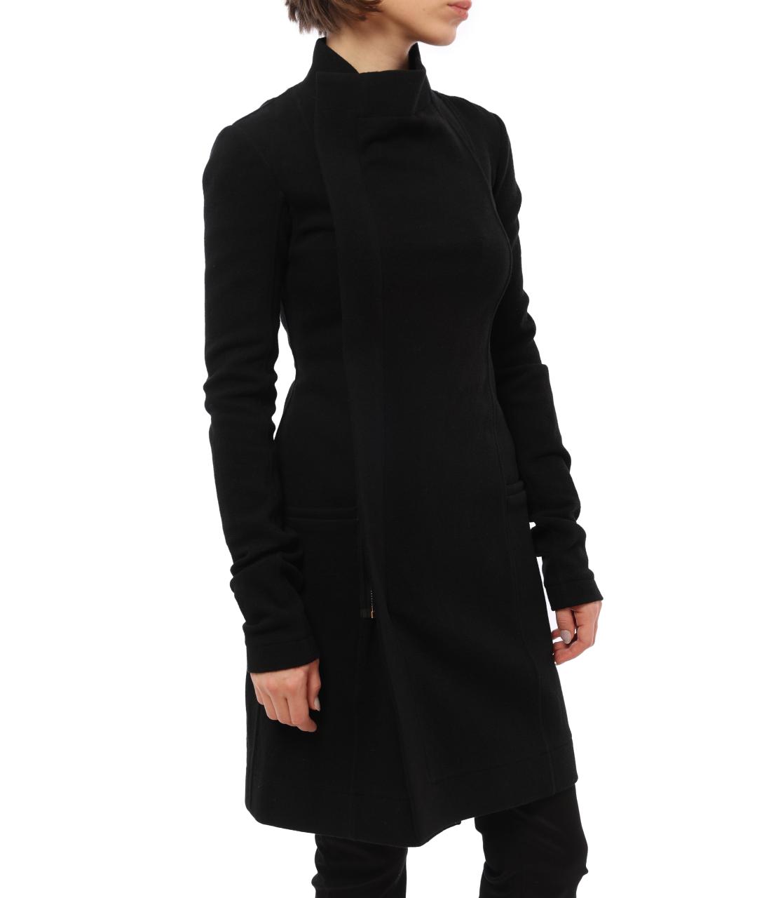 RICK OWENS Черное пальто, фото 5