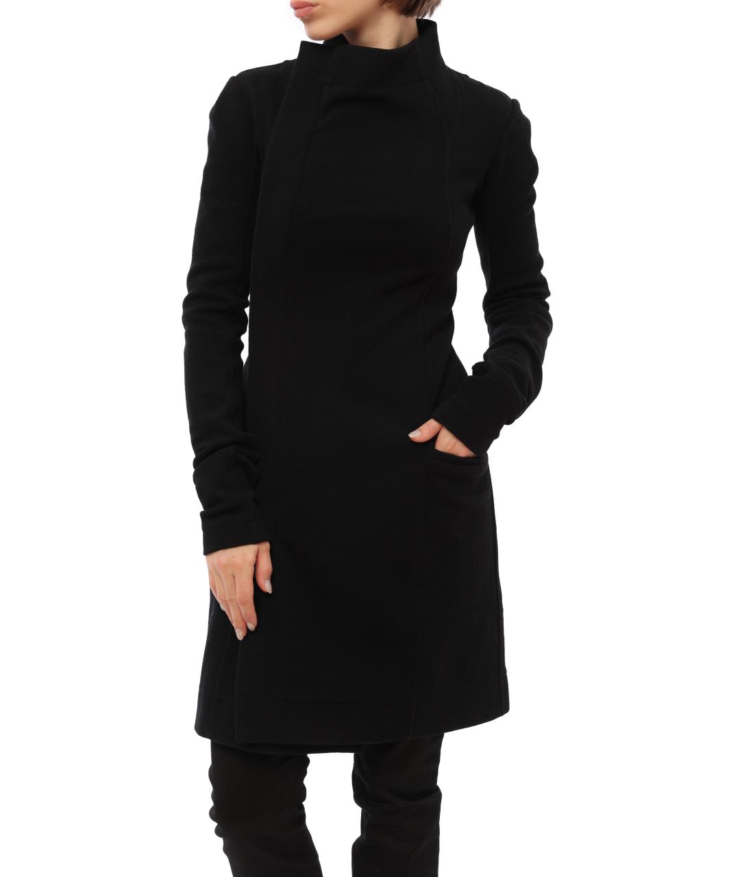 RICK OWENS Черное пальто, фото 6