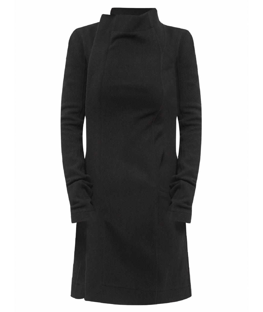 RICK OWENS Черное пальто, фото 1