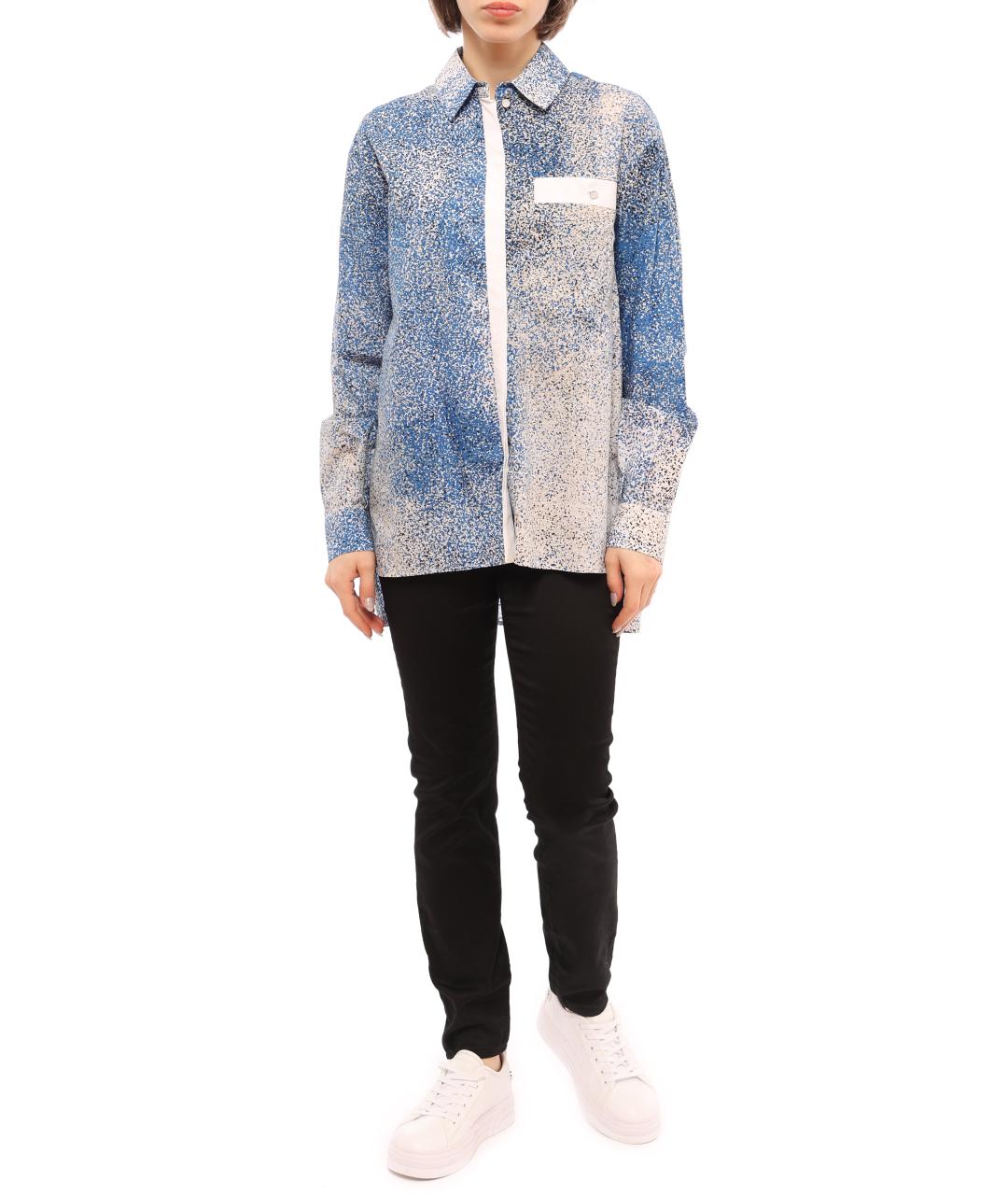 KENZO Голубая хлопковая рубашка, фото 7