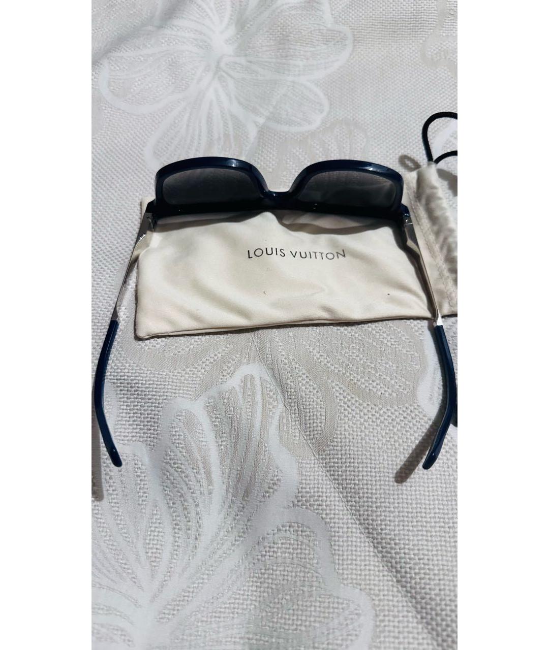 LOUIS VUITTON PRE-OWNED Темно-синие пластиковые солнцезащитные очки, фото 4