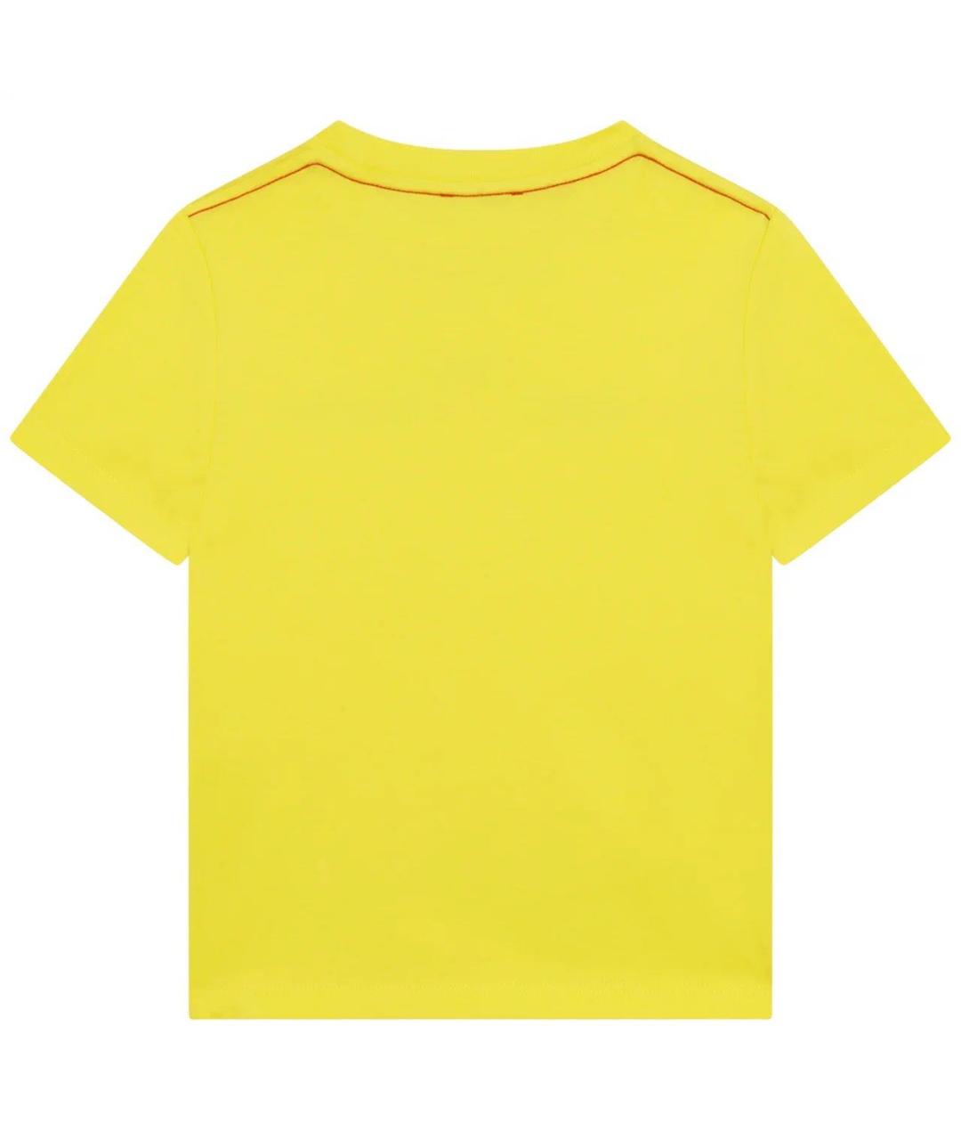 MARC JACOBS Желтая хлопковая детская футболка, фото 3