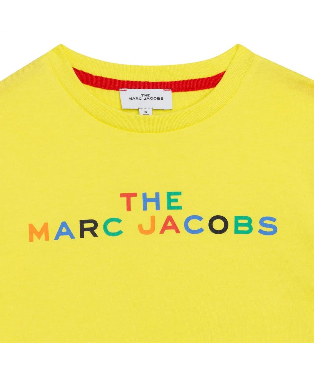 MARC JACOBS Желтая хлопковая детская футболка, фото 2
